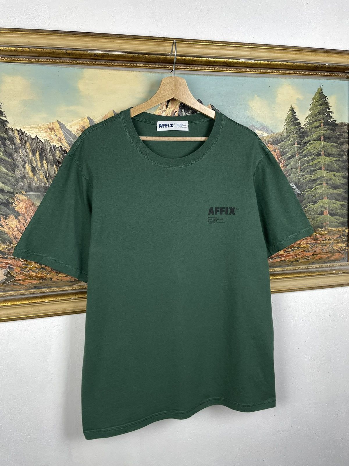 AFFXWRKS Affix Works Green Tee Big Logo Streetwear Size US XL / EU 56 / 4 - 4 Thumbnail