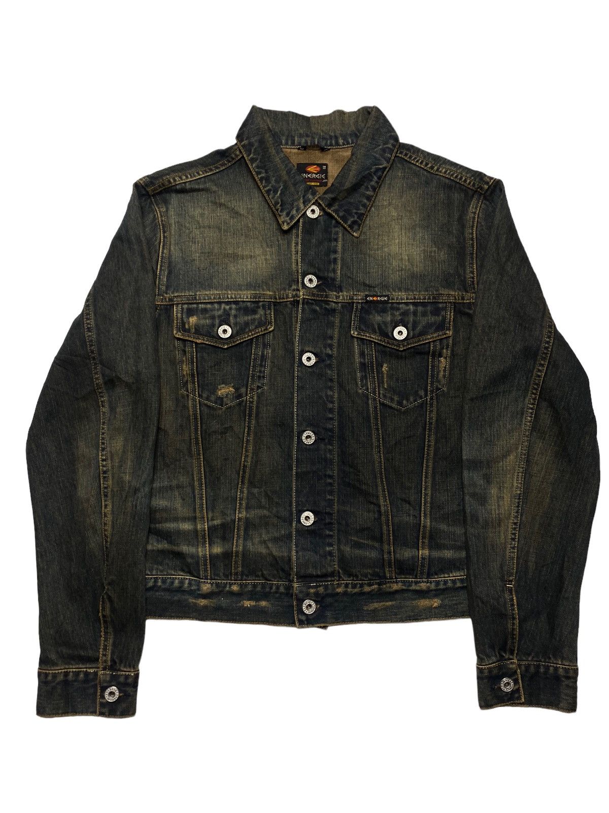 Energie 1990s Energie - Mud Wash Denim Jacket Size US L / EU 52-54 / 3 - 1 Thumbnail