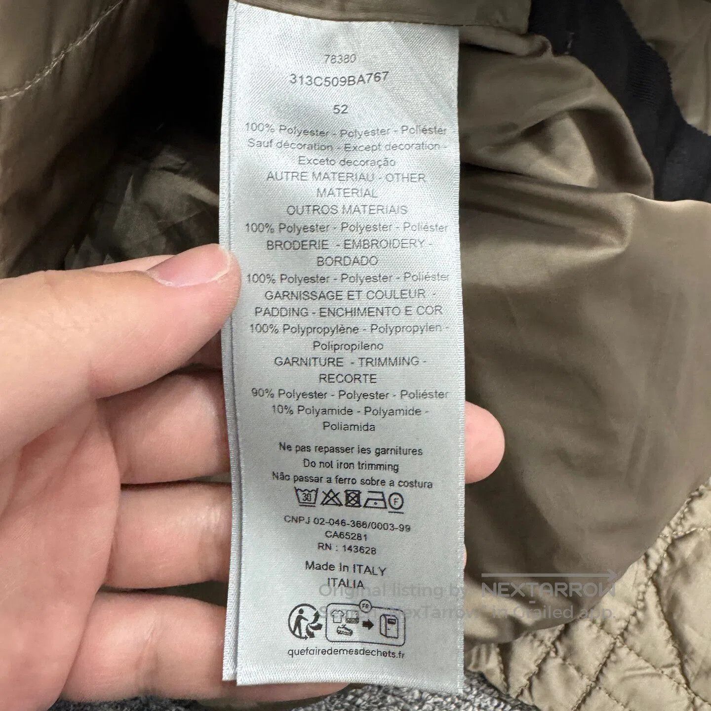 Dior Dior Tangge pattern cotton coat| Size US L / EU 52-54 / 3 - 4 Thumbnail