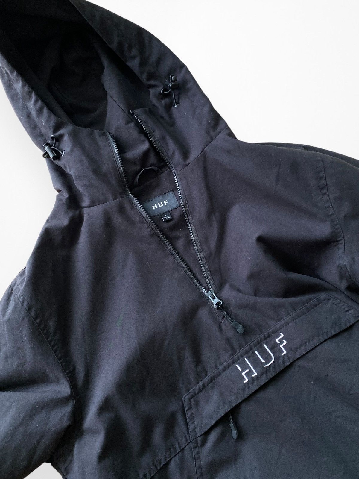 Huf HUF Worldwide Half zip anorak hooded jacket Size US S / EU 44-46 / 1 - 2 Thumbnail