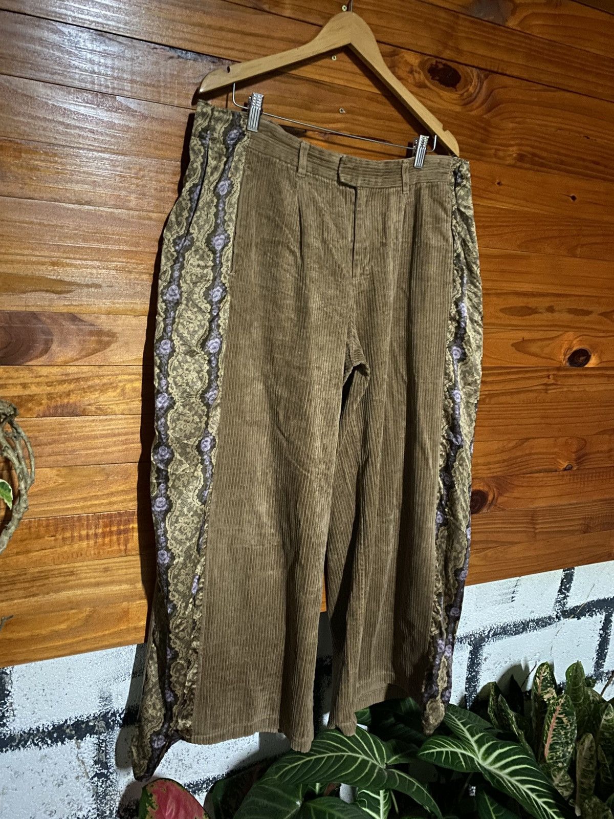GU × Undercover GU × UNDERCOVER Hybrid Corduroy Patchwork Pants Avant-Garde Size US 36 / EU 52 - 5 Thumbnail