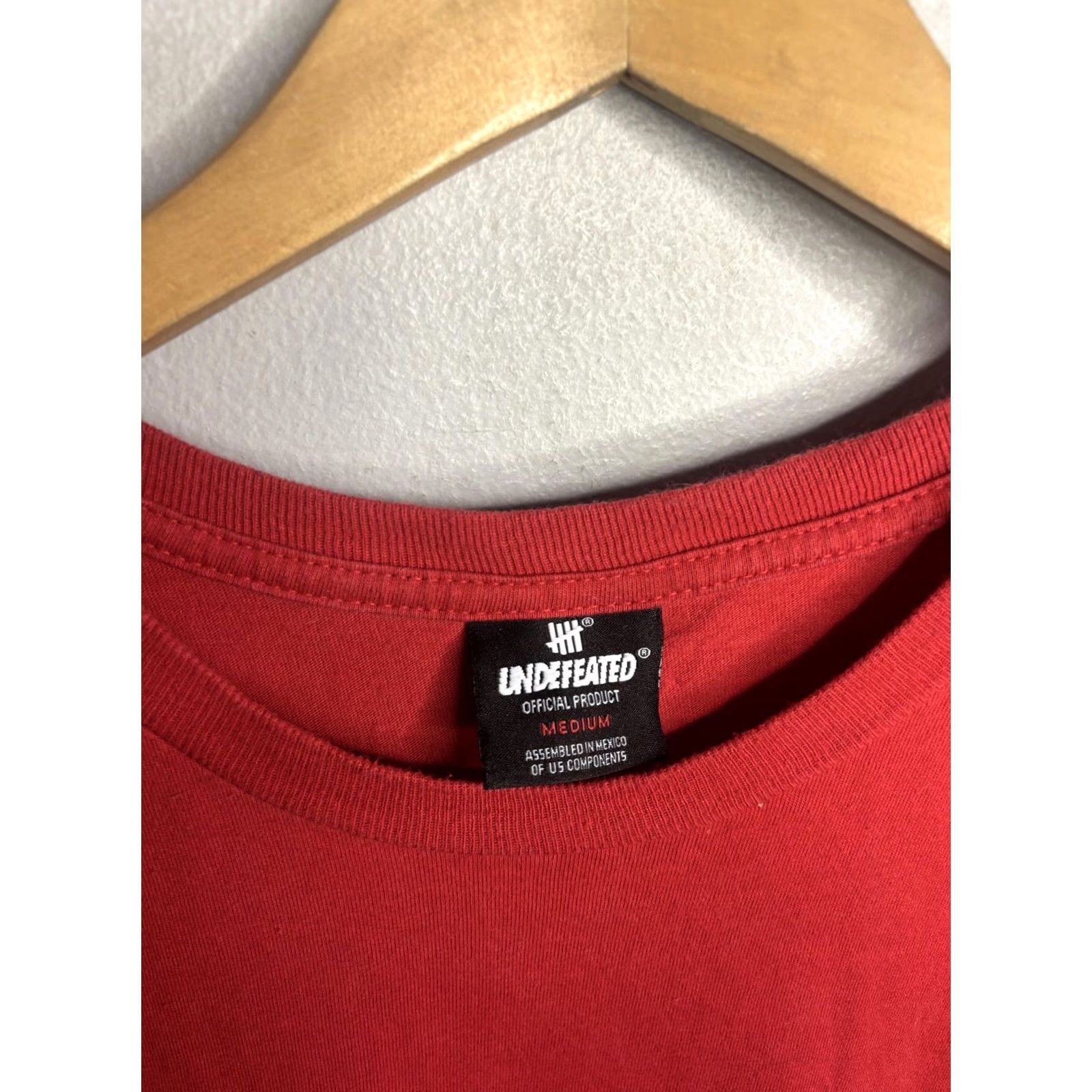 Undefeated VINTAGE Undefeated Shirt Mens M Red UNDFTD 5 Stars Graphic Tee Crewneck Streetwear Size US M / EU 48-50 / 2 - 5 Thumbnail