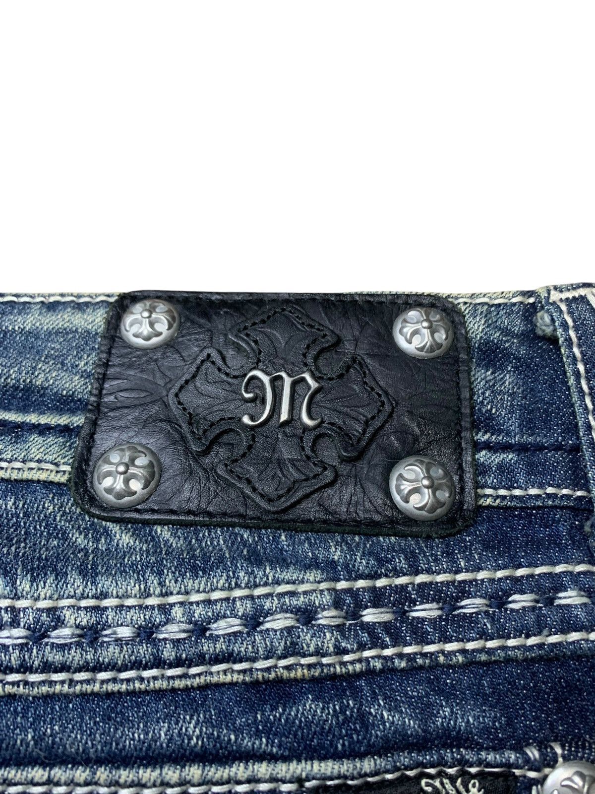 GOSTAR DE FUGA × Hysteric Glamour × Tornado Mart 2000s Missme contrast stitch mud wash flare jeans Size US 32 / EU 48 - 12 Thumbnail