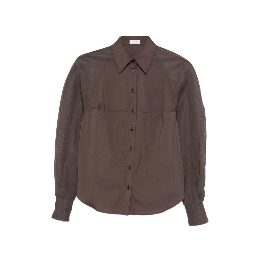 Brunello Cucinelli Brunello Cucinelli BROWN Tops - Shirts Size M / US 6-8 / IT 42-44 - 1 Thumbnail