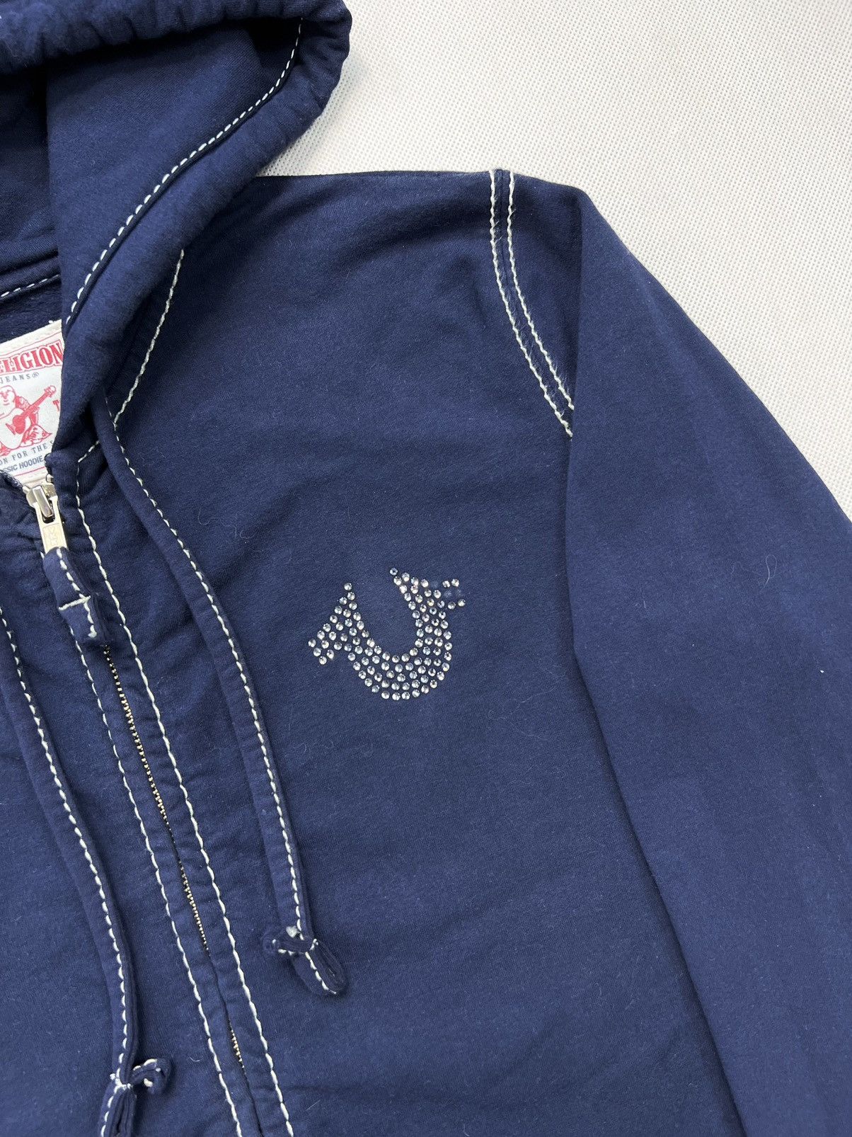 True Religion Hoodie True Religion Diamond Logo Zipped Brand Size L / US 10 / IT 46 - 4 Thumbnail