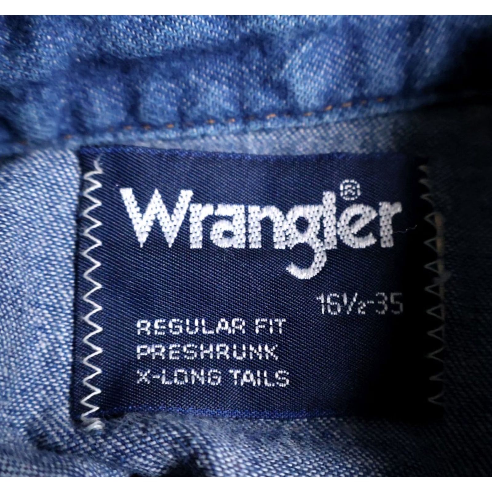 Wrangler VINTAGE Wrangler Denim Western Shirt Mens Large Blue Pearl Snap 90s Cowboy Grunge VTG Size US L / EU 52-54 / 3 - 3 Thumbnail