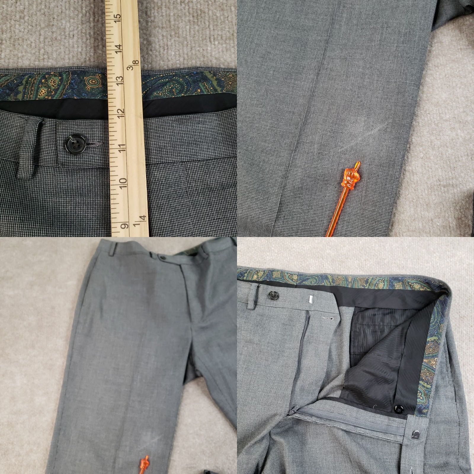 Ralph Lauren Lauren Ralph Lauren Dress Pants Mens 40x32 Gray Straight Lightweight Casual Pants Mens 40 Gray Dress Pants Vintage No Size US 40 / EU 56 - 8 Thumbnail