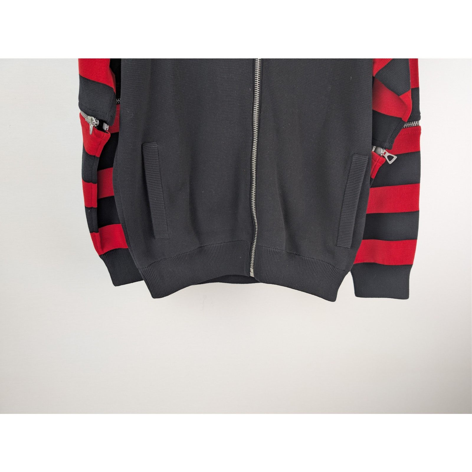 Gucci o1rshd1 Cotton Long Sleeve Bomber Jacket in Black/Red Size US XL / EU 56 / 4 - 4 Thumbnail