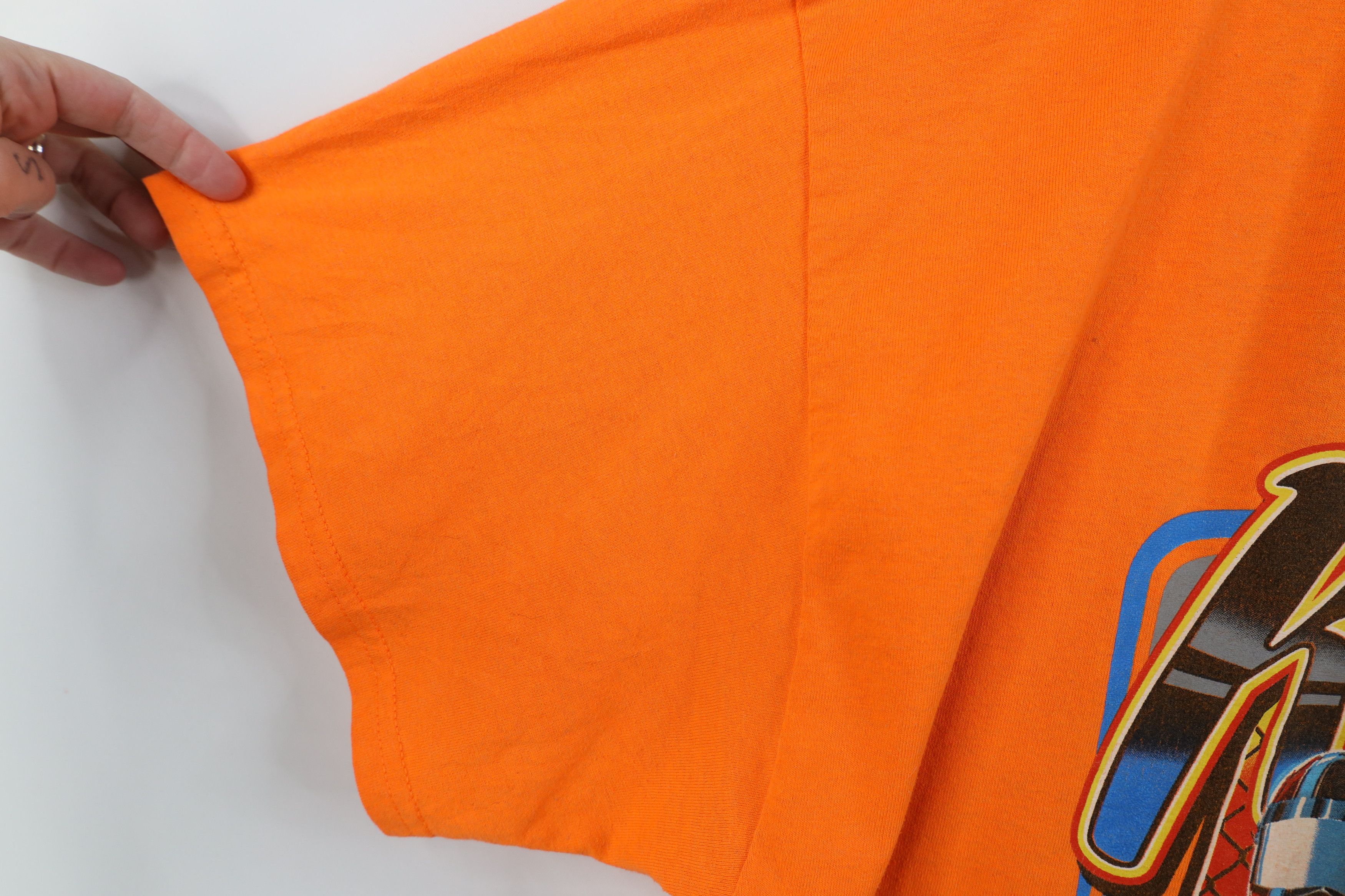 Vintage Vintage Y2K Knoxville Iowa Outlaw Car Racing T-Shirt Orange Size US XXL / EU 58 / 5 - 6 Thumbnail