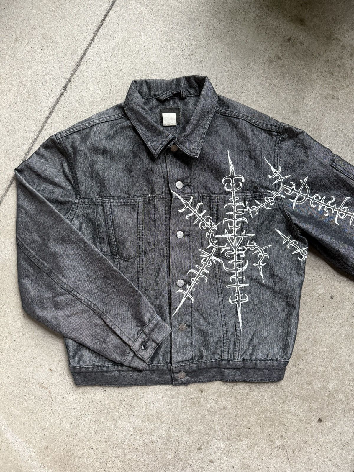 Levi's Vintage black denim jacket silvertab tattoo Size US L / EU 52-54 / 3 - 1 Thumbnail