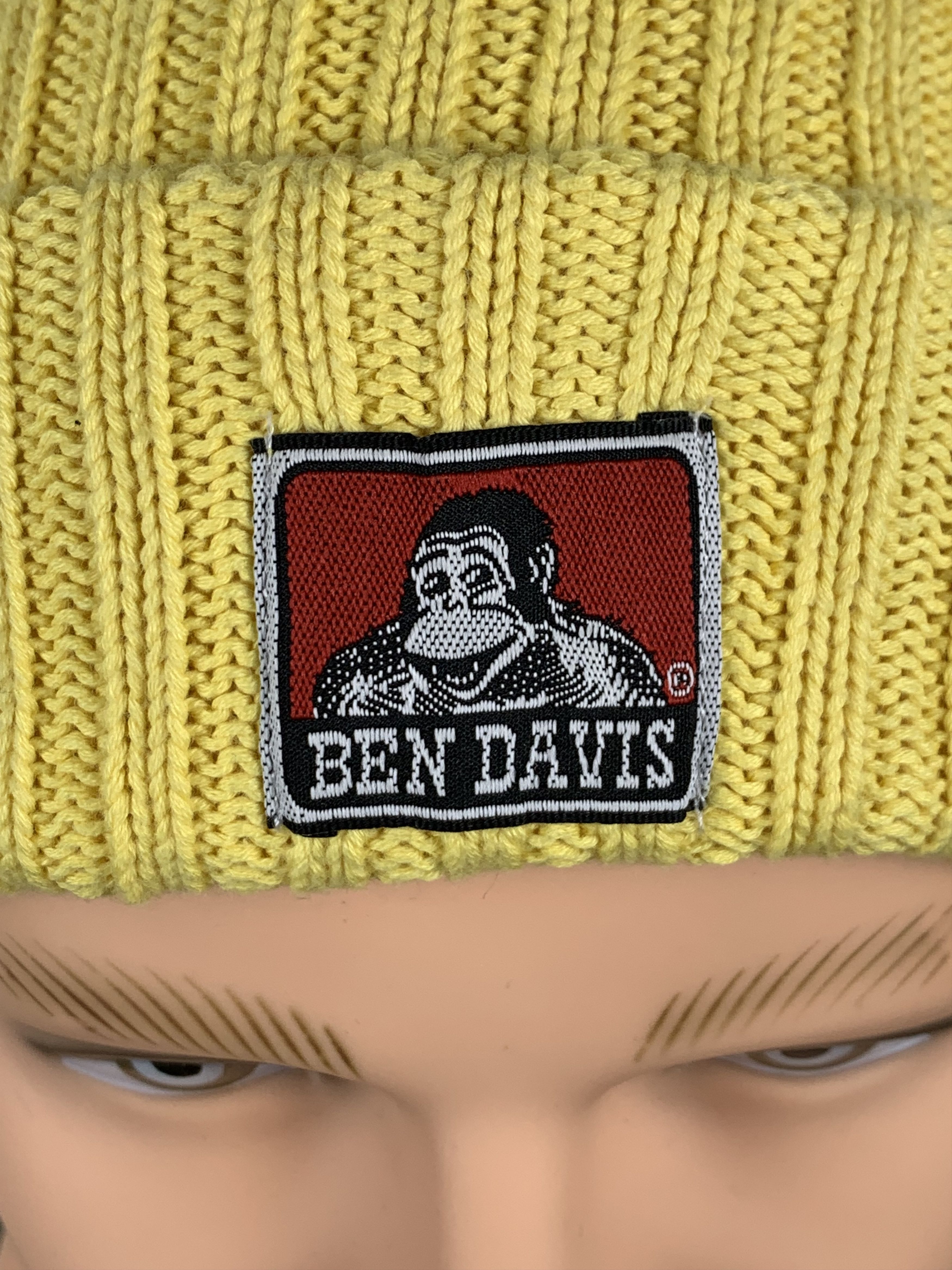 Ben Davis Vintage Ben Davis Beanie Hat Yellow BA0019 Size ONE SIZE - 4 Thumbnail