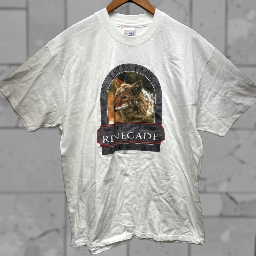 Hanes VINTAGE Renegade Brewery T-Shirt Shirt Mens XL White Stitch Graphic USA 100% Cotton Hanes Modern Classic Tee Mens XL USA Size US XL / EU 56 / 4 - 1 Thumbnail