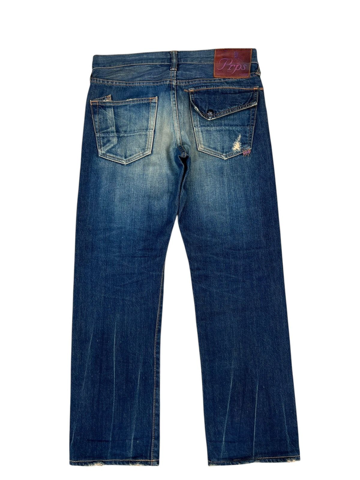 Prps PRPS Barracuda Distressed Mud Wash Denim Jeans Size US 30 / EU 46 - 16 Thumbnail