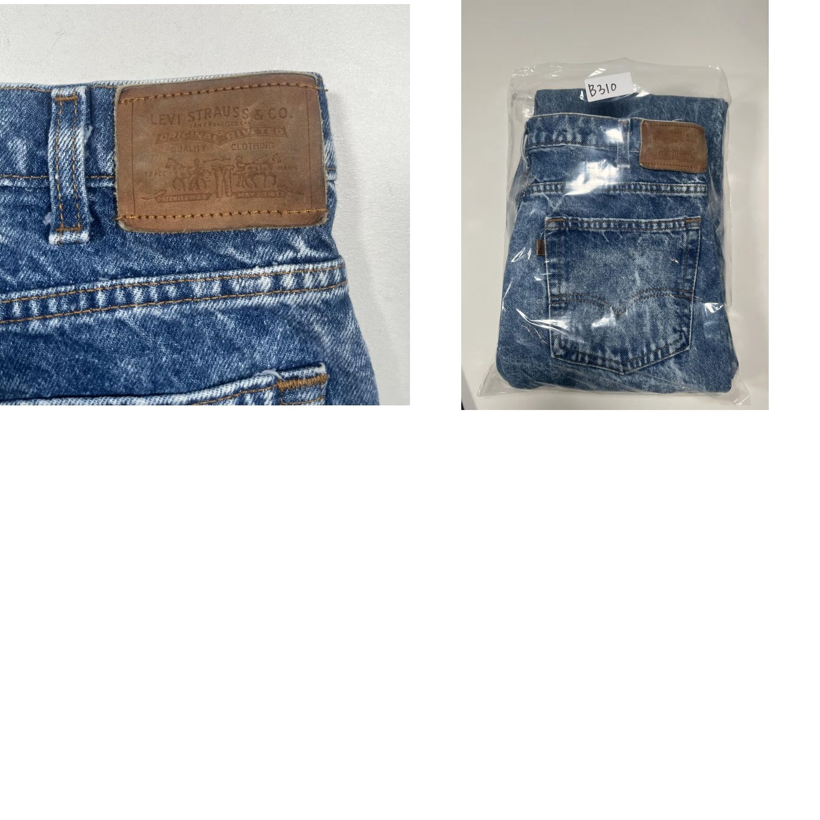 Levi's VINTAGE Levi's Jeans Mens 34x29 Blue Acid Wash Denim Straight Leg Made USA 80s Size US 34 / EU 50 - 8 Thumbnail