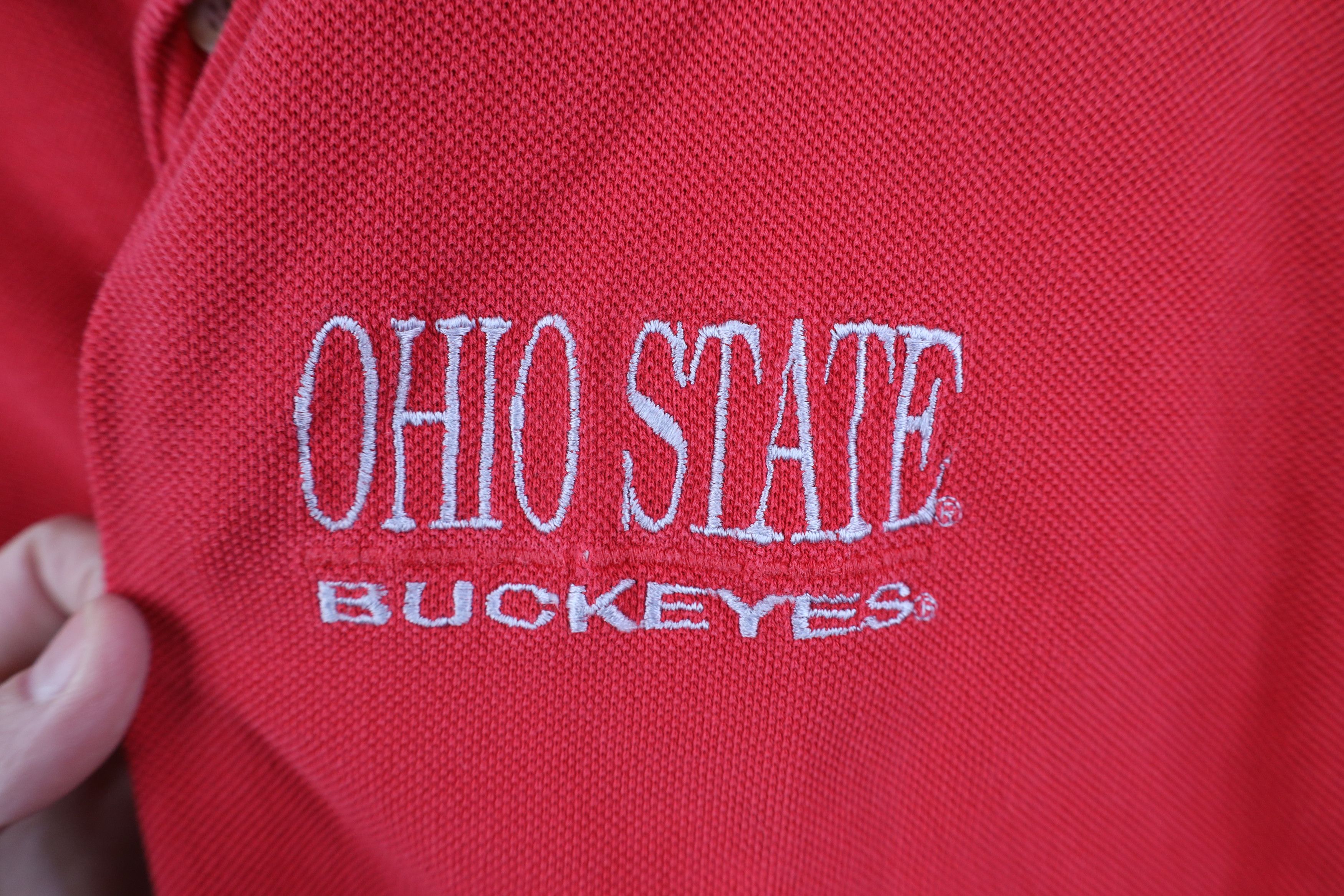 Vintage Vintage 90s Ohio State University Football Golf Polo Shirt Size US M / EU 48-50 / 2 - 4 Thumbnail