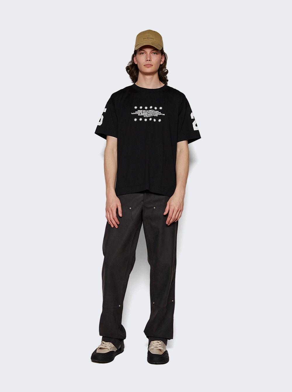 Givenchy o1mle0326 Boxy Short Sleeve Tee Shirt in Black Size US XXL / EU 58 / 5 - 2 Thumbnail
