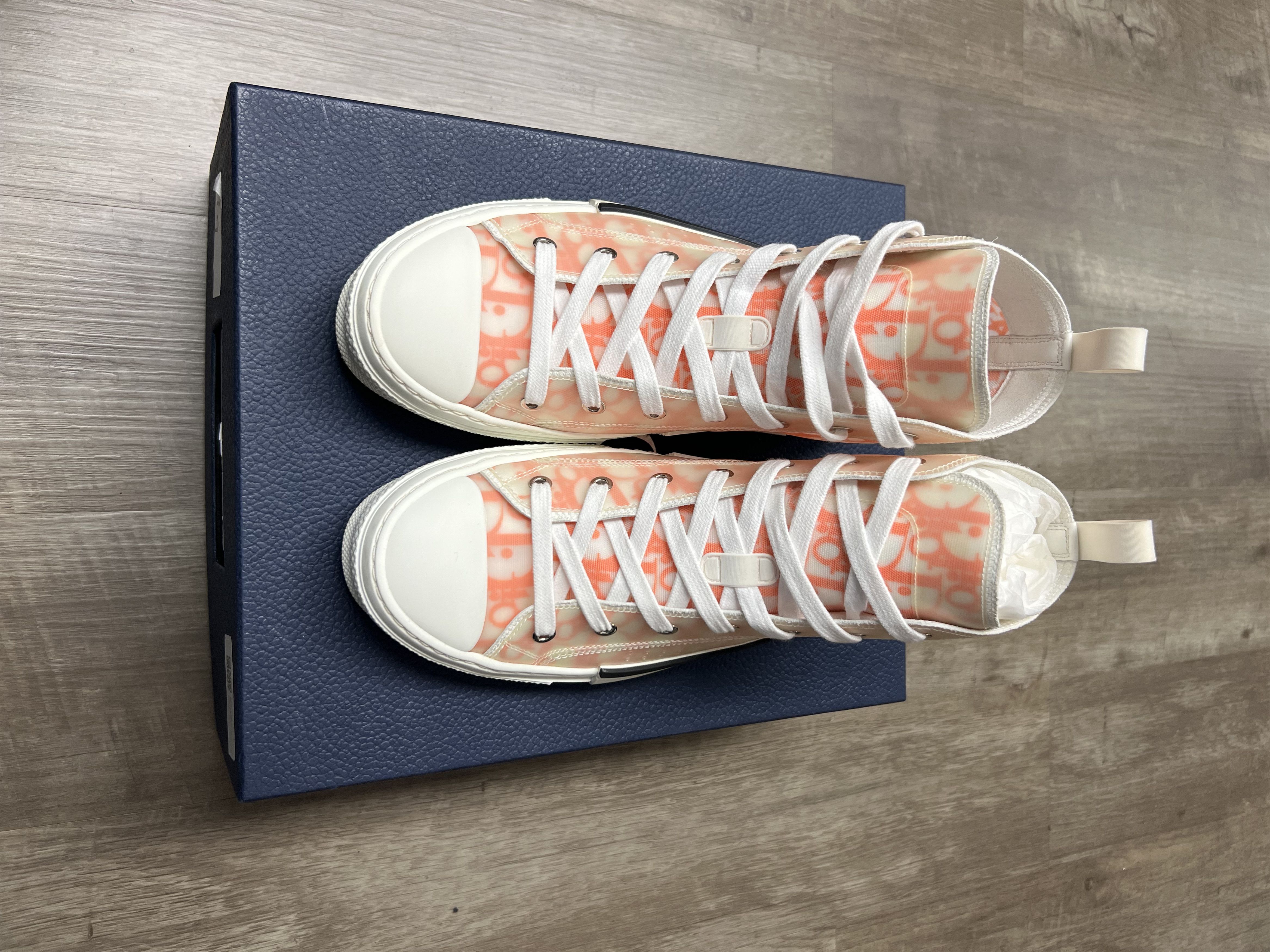DIOR B23 HIGH ORANGE OBLIQUE CANVAS