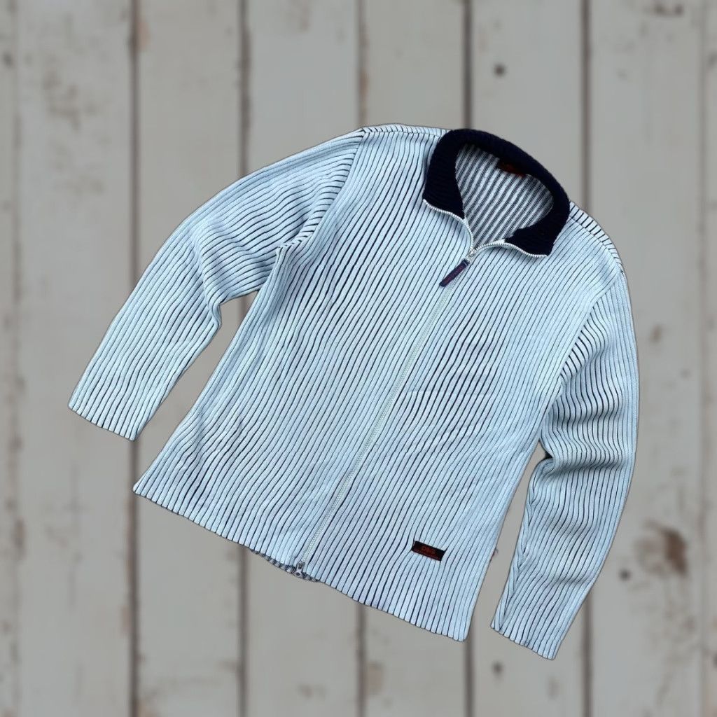 Dolce & Gabbana Dolce&Gabbana Sweater Knit Full Zip Men 2XL Blue Vintage No Ribbed 00s Y2K Logo Size US XXL / EU 58 / 5 - 1 Thumbnail