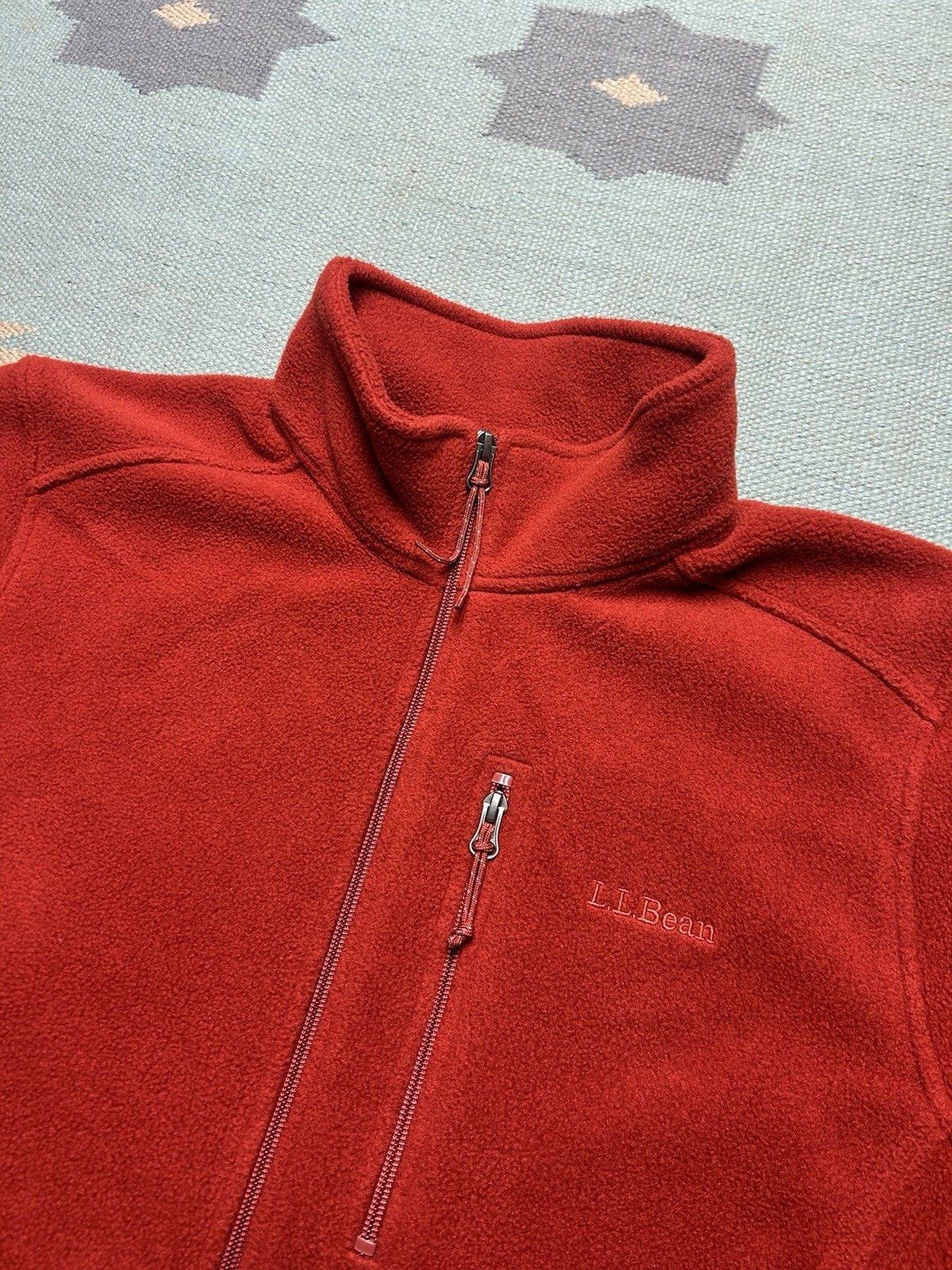 L.L. Bean LL Bean fleece jacket synchilla 3 pocket orange snow ski XL Size US XL / EU 56 / 4 - 3 Thumbnail