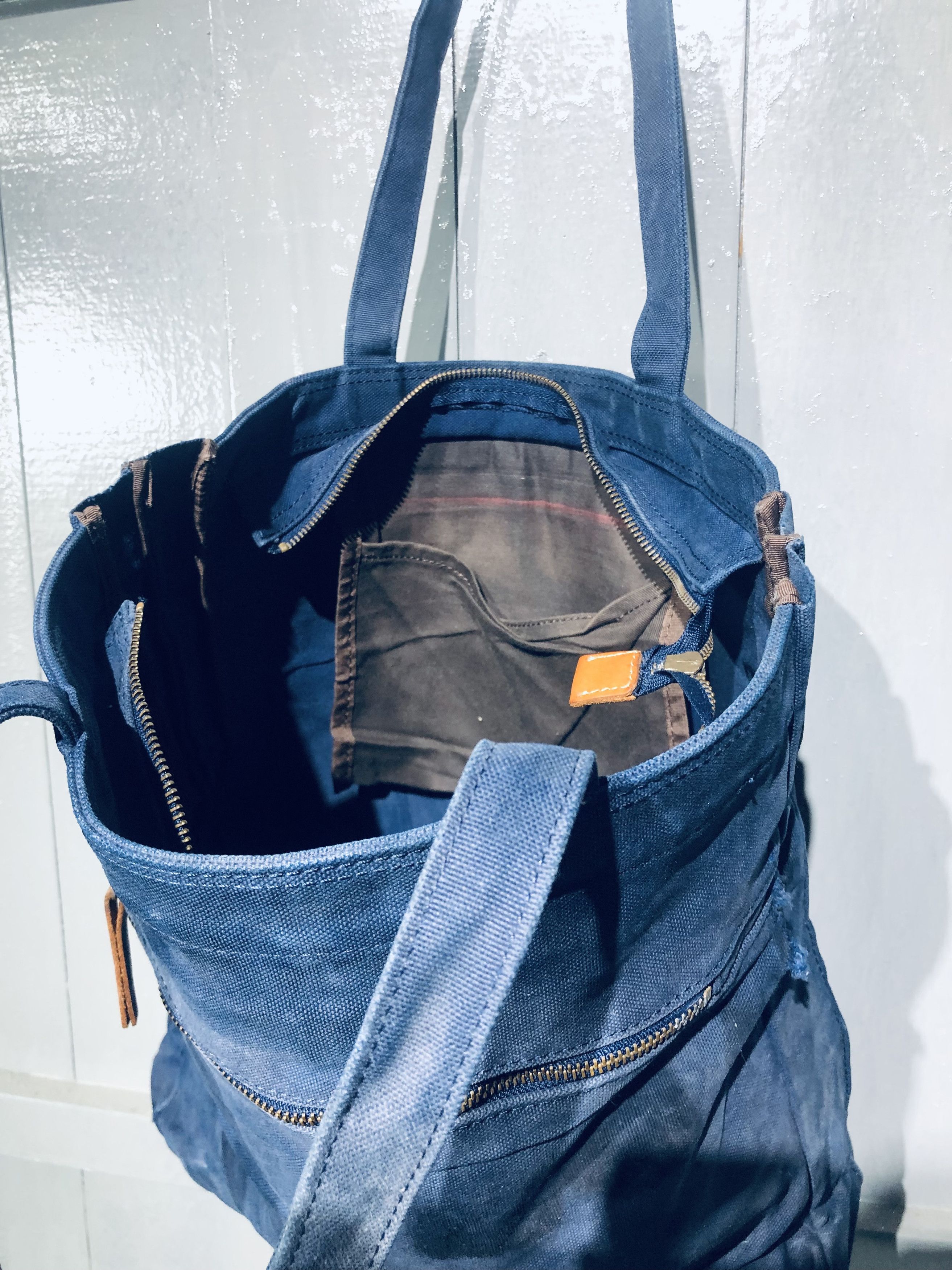 Canvas × Japanese Brand JAPANESE BAGGY PORT STYLE DISTRESSED TOTEBAG Size ONE SIZE - 12 Thumbnail