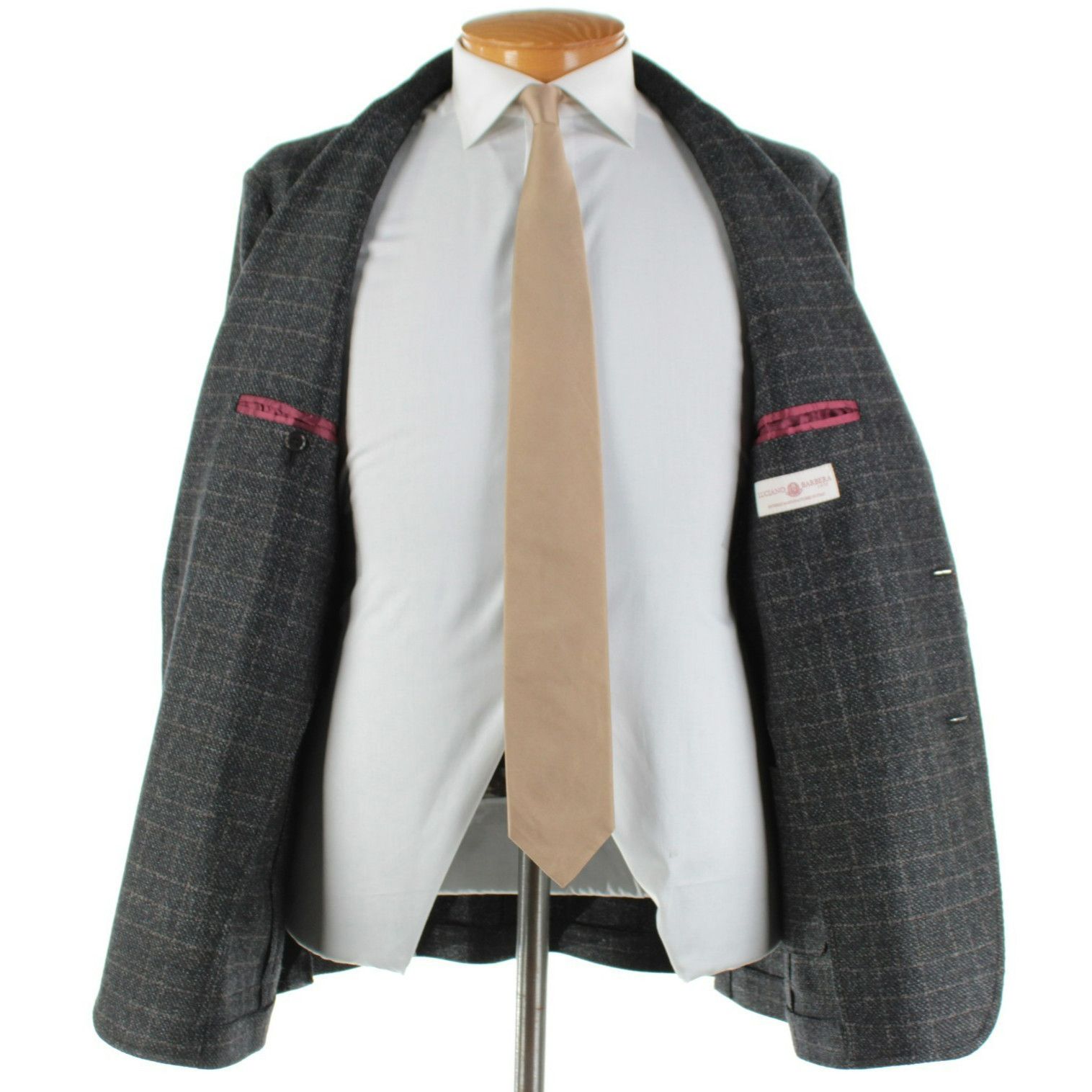 Luciano Barbera Luciano Barbera Sport Coat Size 46 US in Gray Size 46R - 6 Thumbnail