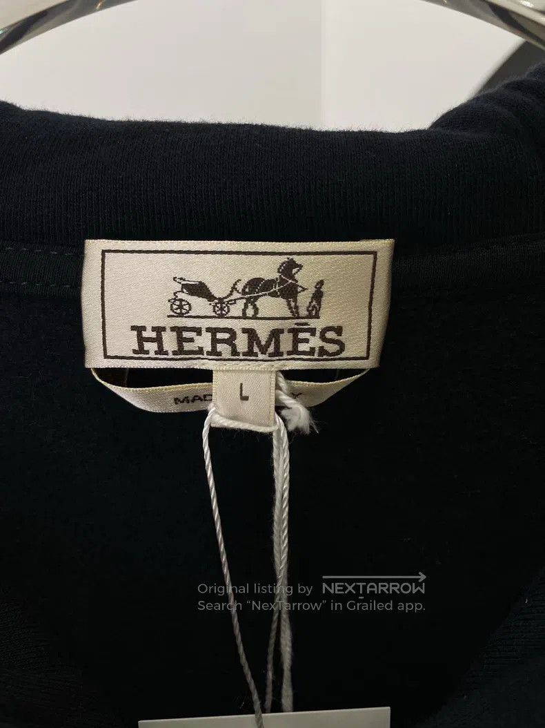 Hermes Hermes Blue hoodie with zipper Size L / US 10 / IT 46 - 4 Thumbnail
