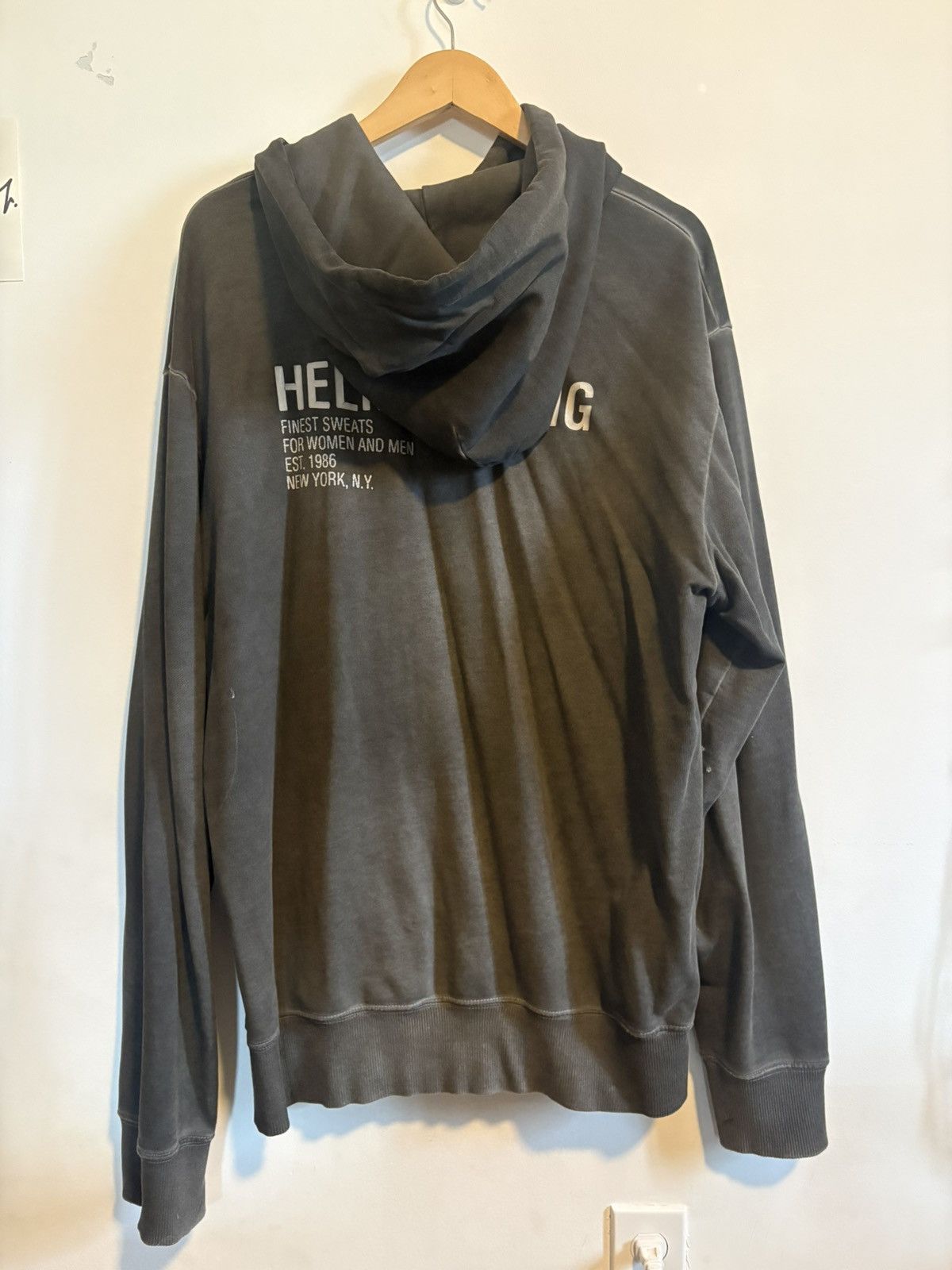 Helmut Lang Grey helmut lang hoodie Size US L / EU 52-54 / 3 - 2 Thumbnail