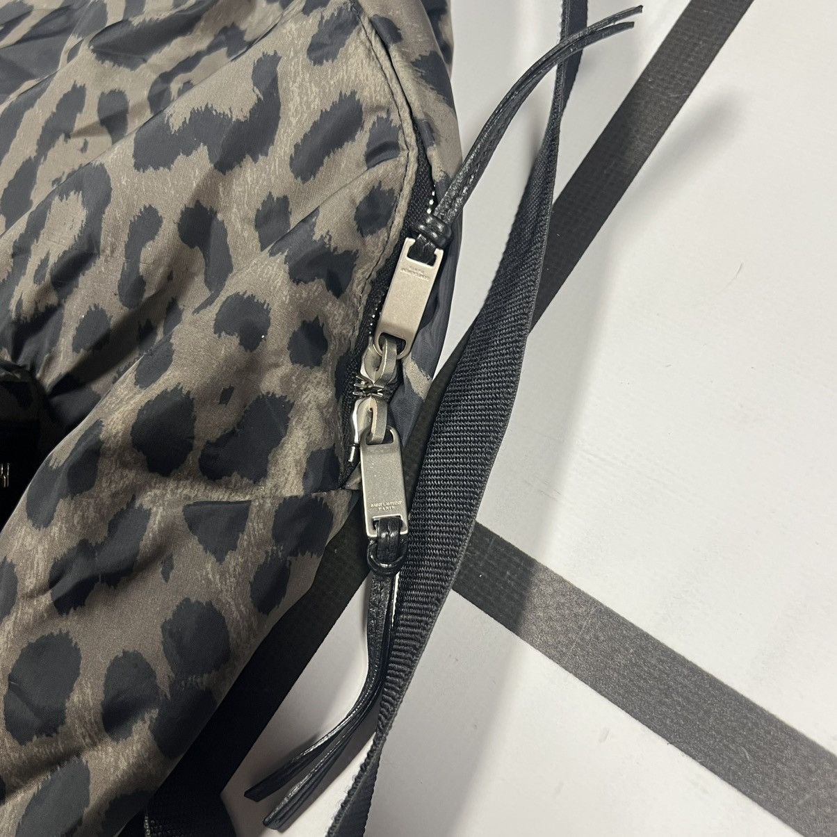 Saint Laurent Paris |[ SS18 Saint Laurent “City” Foldable Leopard Backpack ]| Size ONE SIZE - 6 Thumbnail