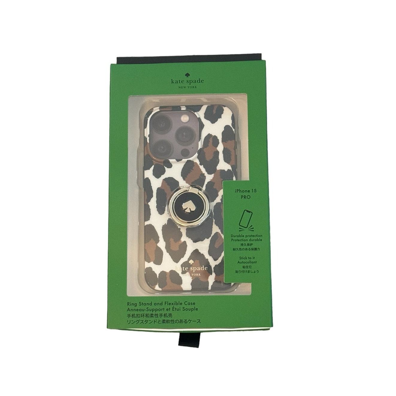 Kate Spade Kate Spade Spotted Leopard Printed iPhone 15 Pro Case Size ONE SIZE - 1 Thumbnail