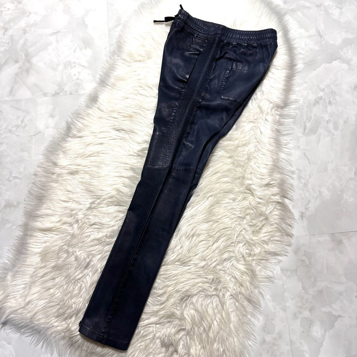 Balmain Balmain Homme Super Stretch Lamb Leather Biker Pants Size US 28 / EU 44 - 12 Thumbnail