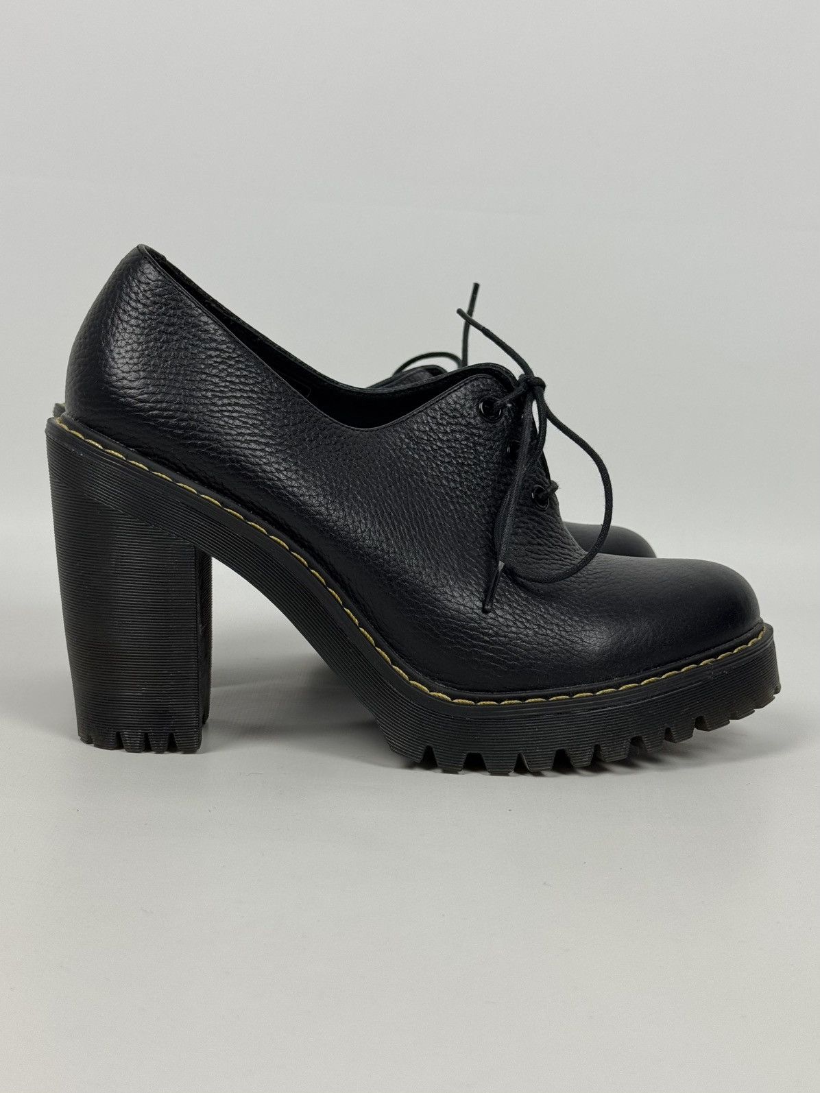 Dr. Martens Dr. Martens Salome II Leather Platforms Heels Shoes Size US 10 / IT 40 - 7 Thumbnail