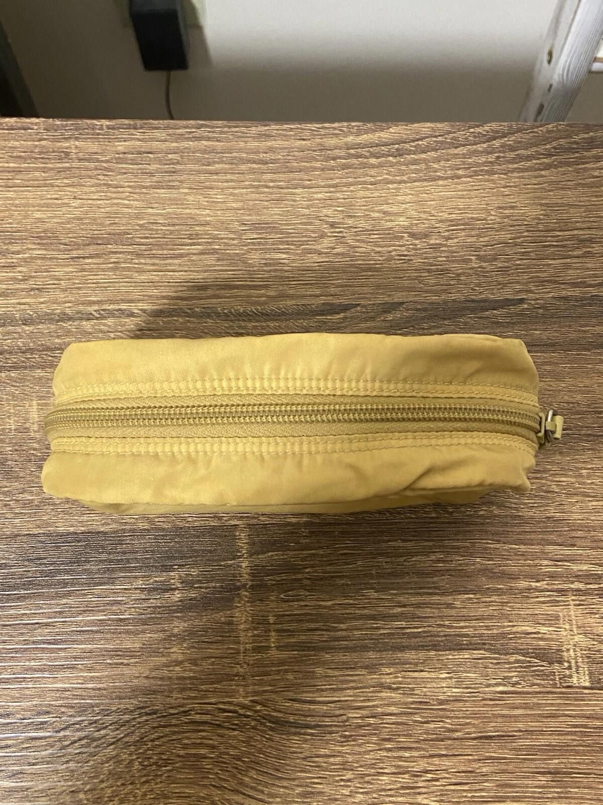 Prada Prada yellow beige small pencil makeup pouch case, great Size ONE SIZE - 4 Thumbnail