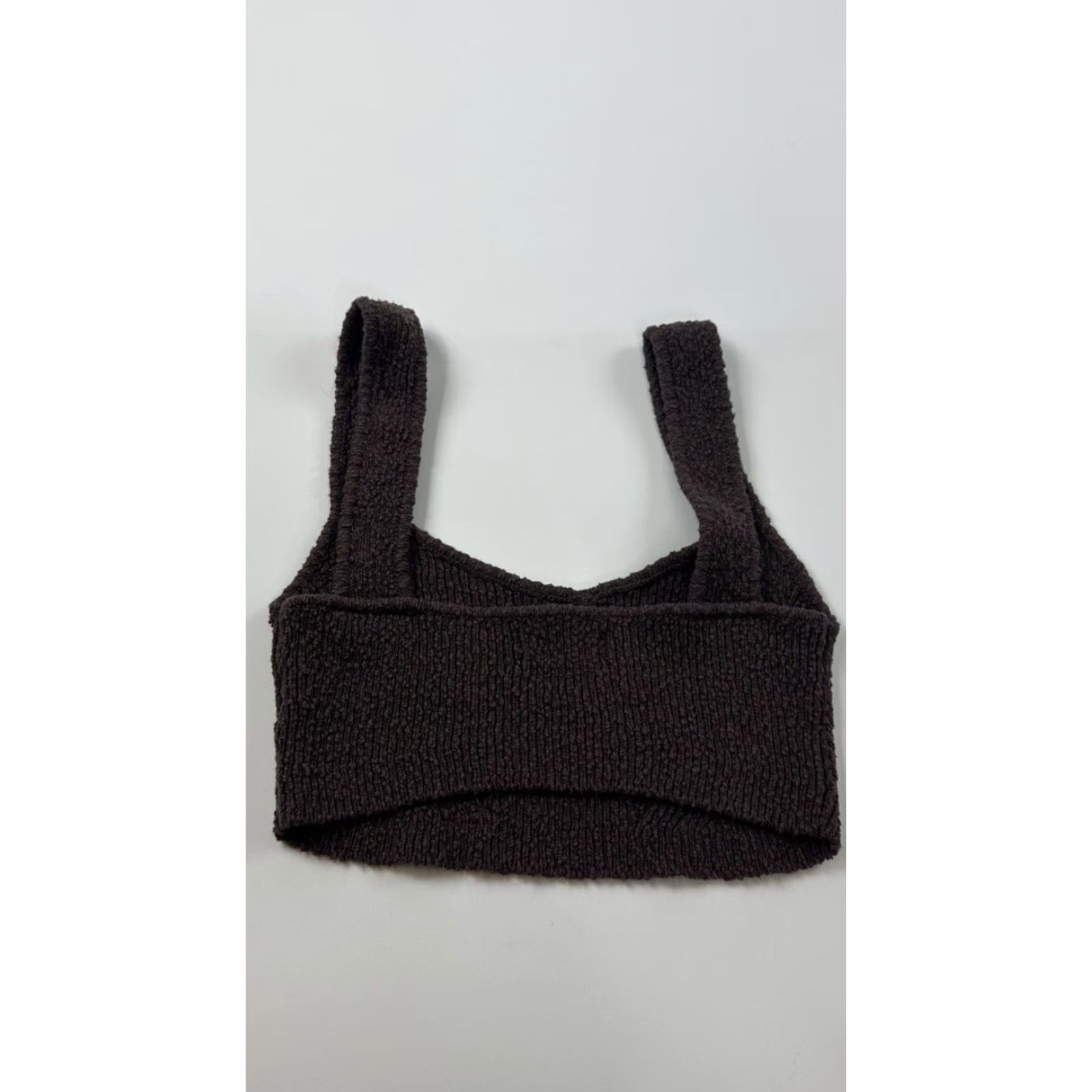 Urban Outfitters Urban Outfitters Crop Top Women’s Medium Brown Knit Bralette Crop Top M Brown Knit Cropped Tank Shirt Womens M Brown Urban Outfitters Size M / US 6-8 / IT 42-44 - 2 Thumbnail