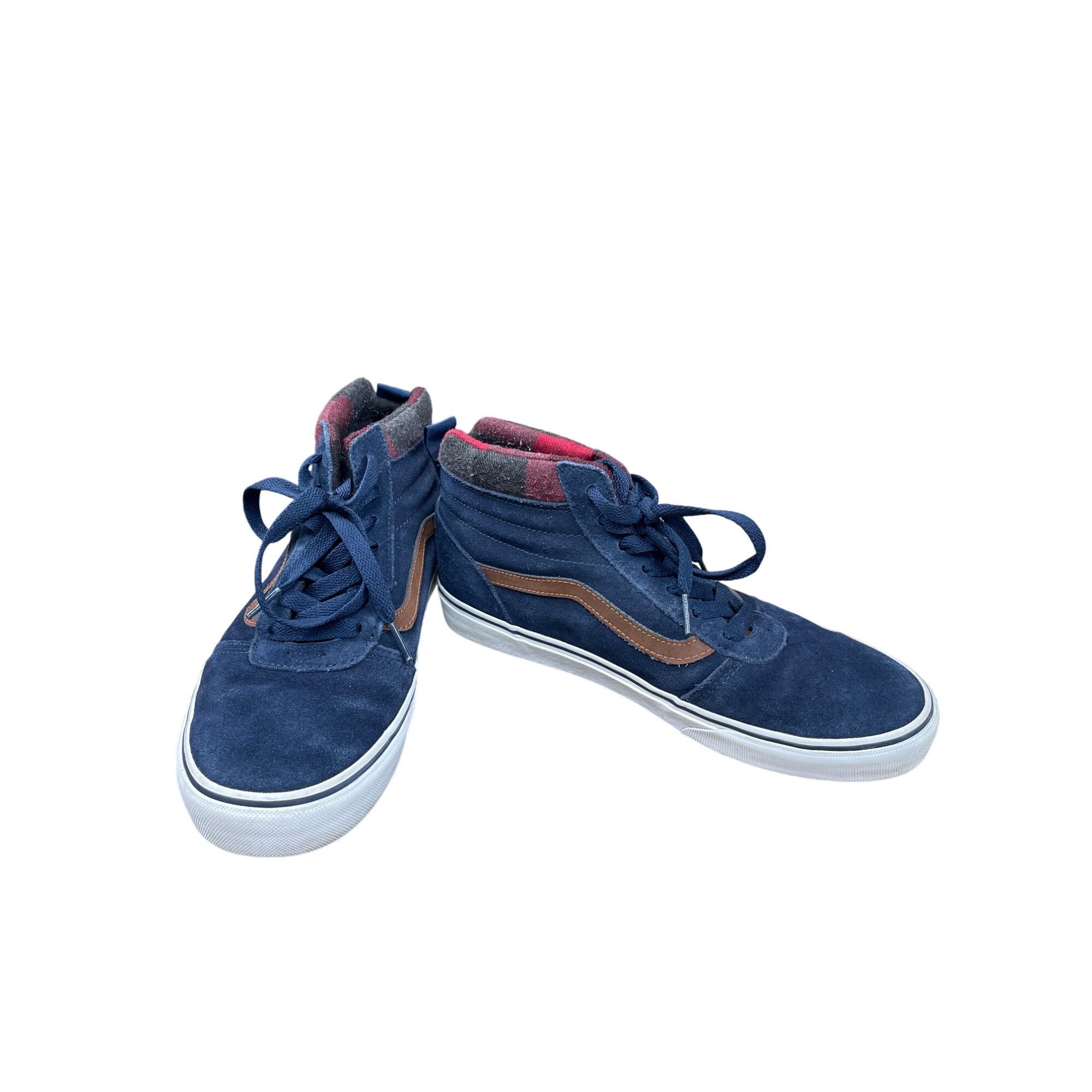 Vans Vans Mens Blue Suede Canvas High-Top Sneakers size 9 SKU 905 Size US 9 / EU 42 - 1 Thumbnail