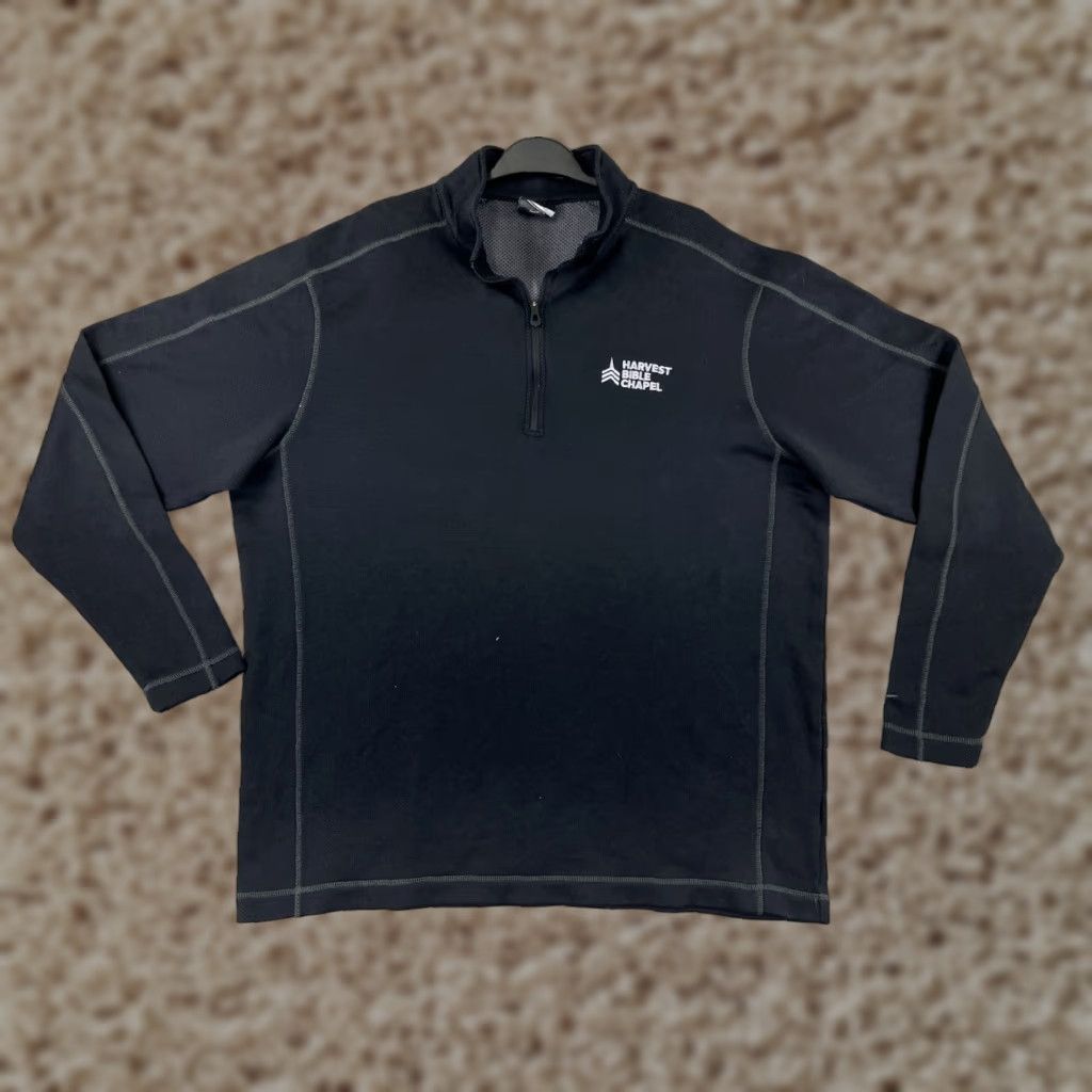 Nike Nike Sweater Mens 2XL Black 1/4 Zip Mock Neck Polyester Therma-Fit Golf Size US XXL / EU 58 / 5 - 1 Thumbnail