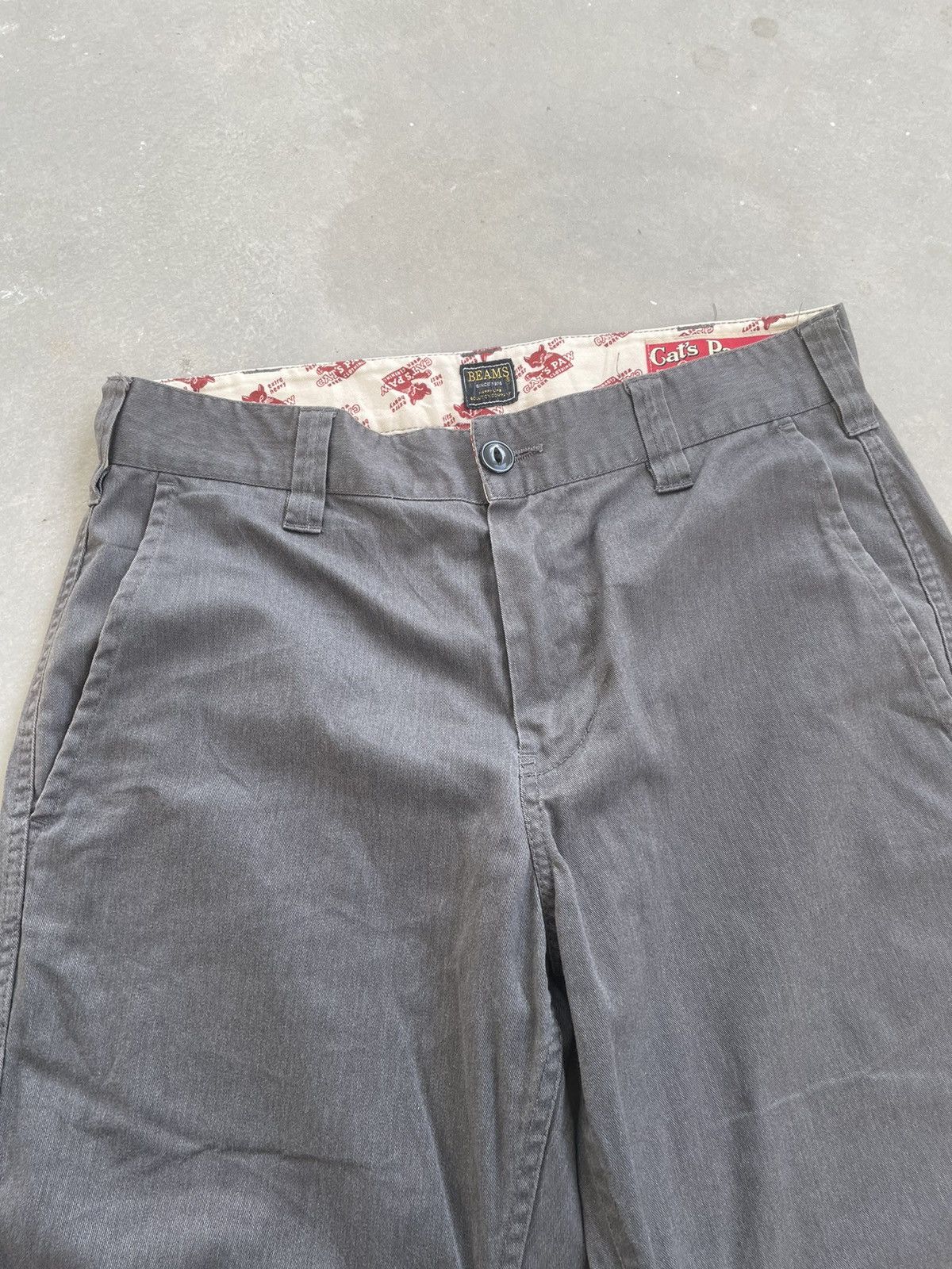Beams Plus × CAT'S PAW × Sugar Cane CATS PAW X BEAMS CHINOS CROPPED PANT Size US 30 / EU 46 - 2 Thumbnail