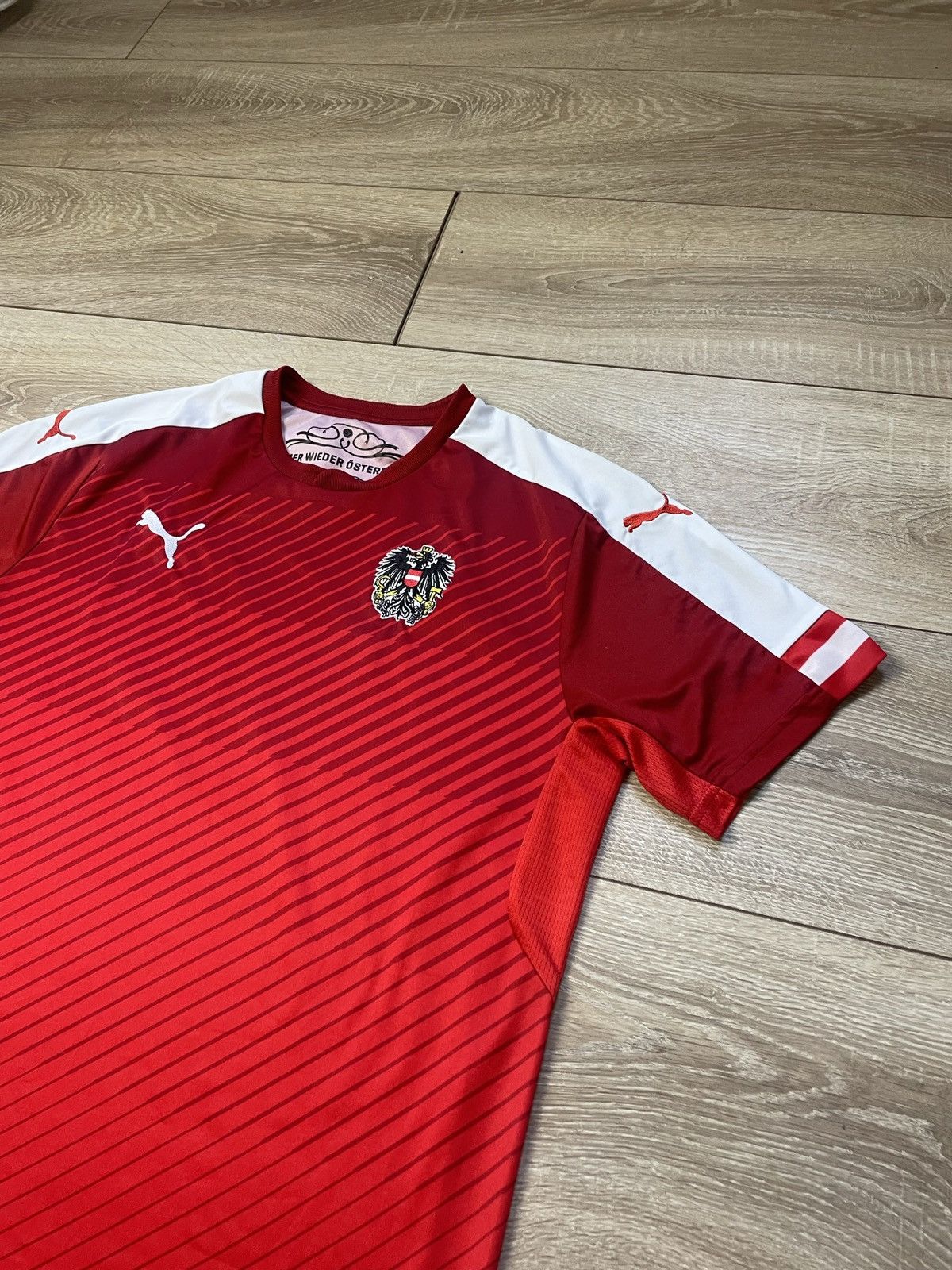 Puma AUSTRIA 2015 2016 HOME FOOTBALL SHIRT SOCCER JERSEY PUMA M Size US M / EU 48-50 / 2 - 2 Thumbnail