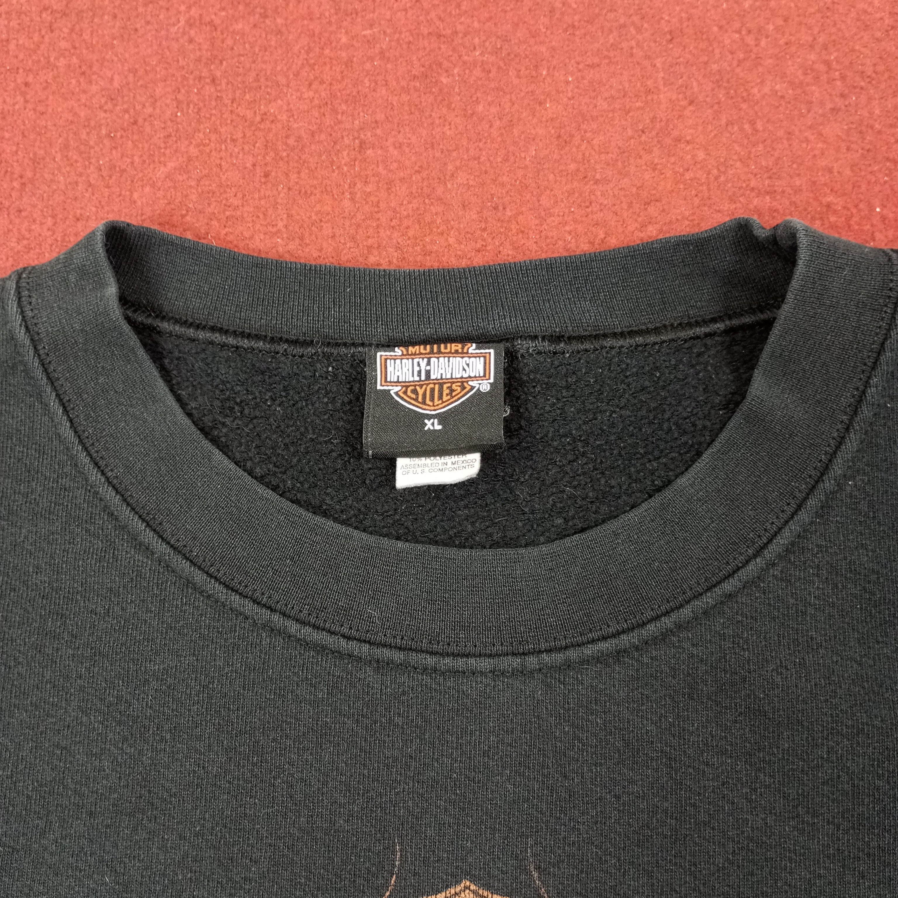Harley Davidson × Vintage Harley Davidson Skulls Design Sweatshirt c221n23 Size US XL / EU 56 / 4 - 4 Thumbnail