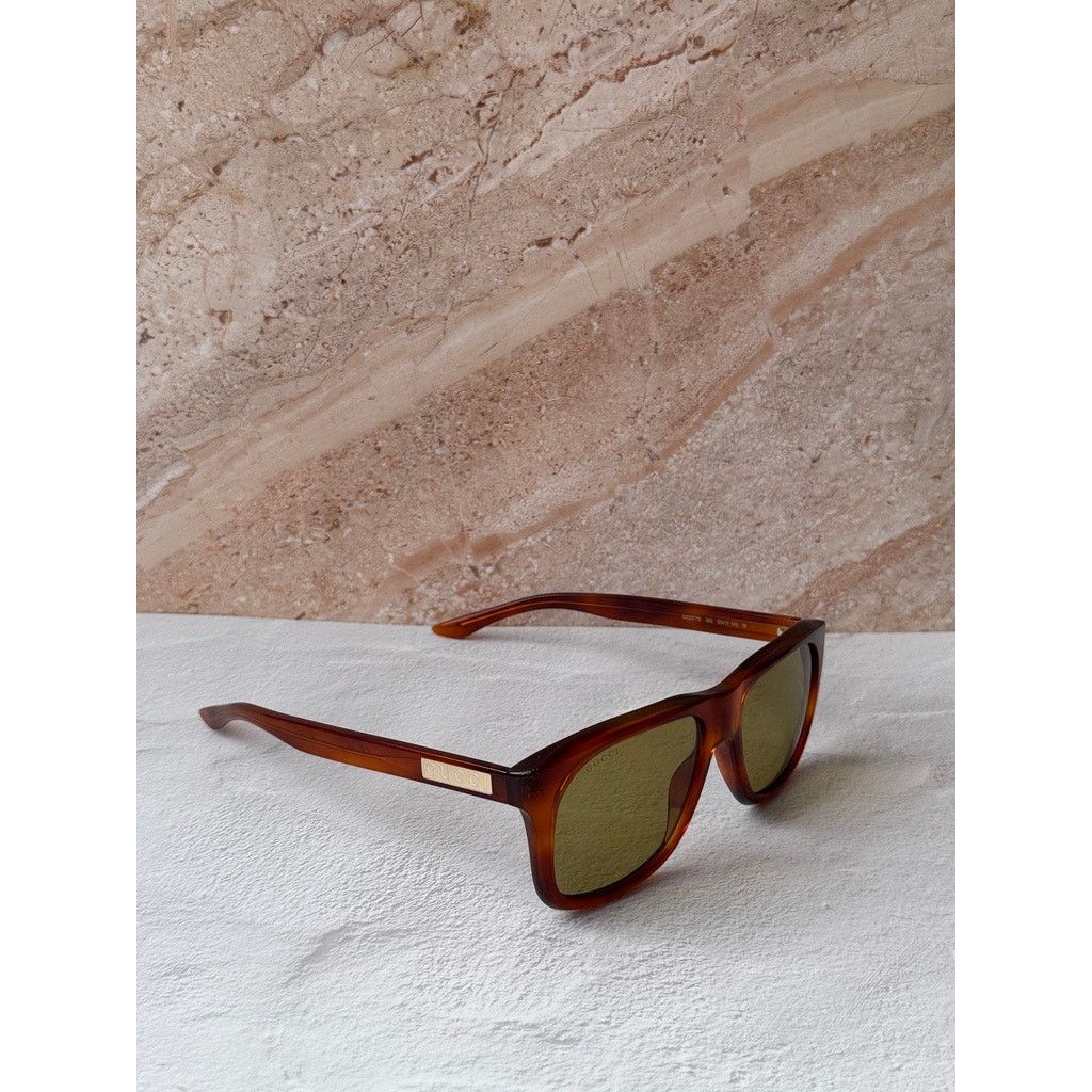 Gucci NEW Gucci GG2077S Brown Green Lens Sunglasses $415 Size ONE SIZE - 3 Thumbnail