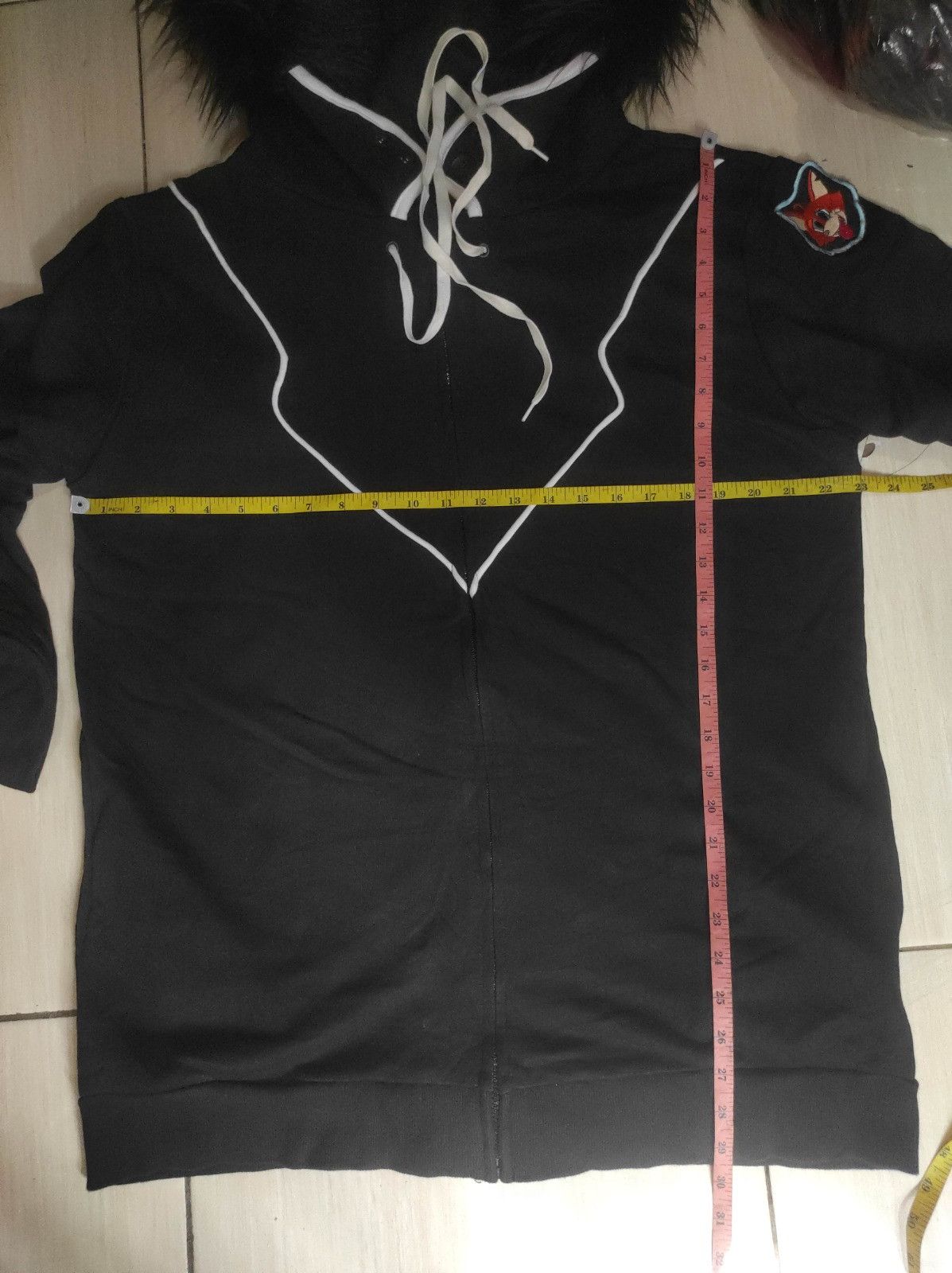 Japanese Brand Unknow black zip fur hoodie ifsix LGB style Size US L / EU 52-54 / 3 - 18 Thumbnail