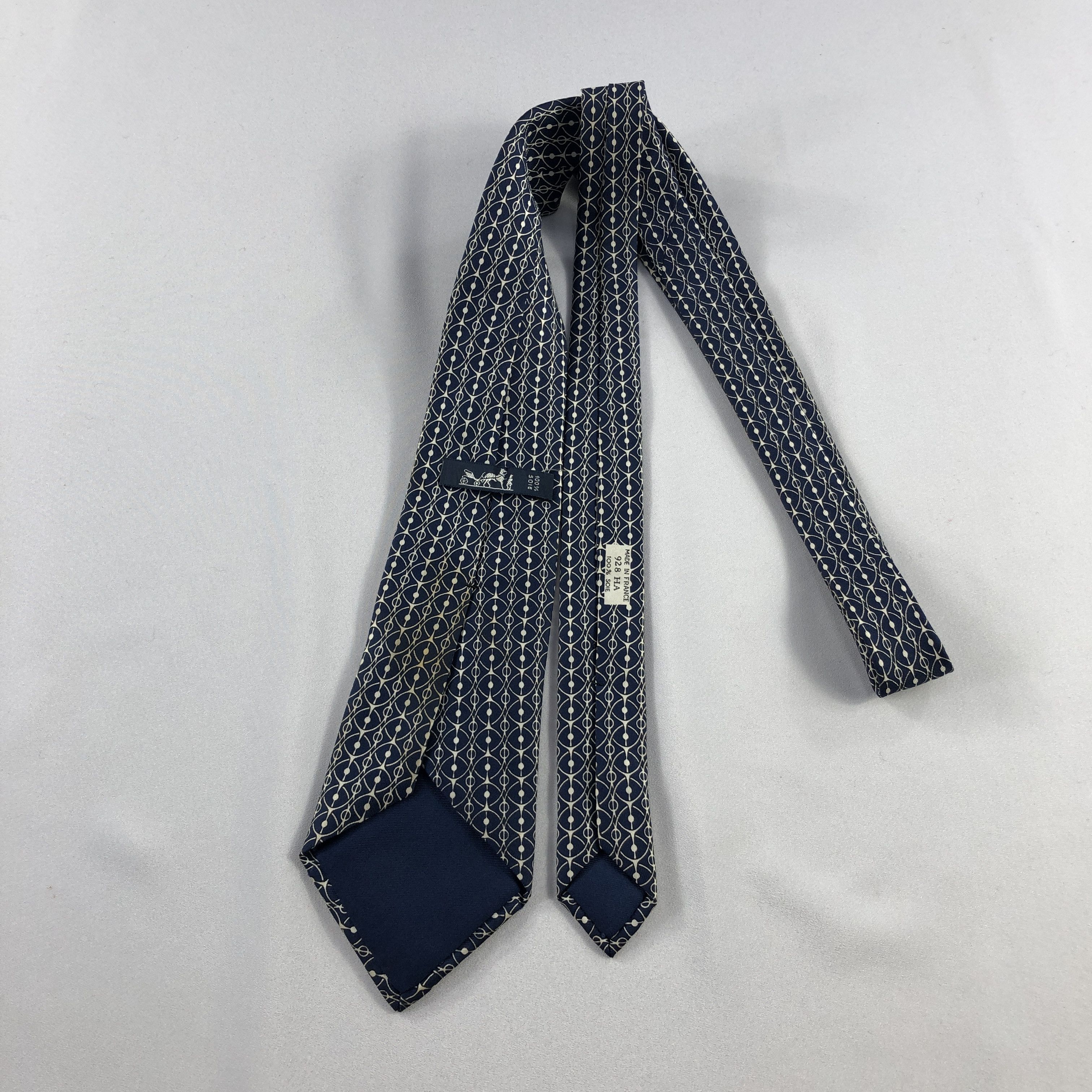 Hermes Hermes Silk Neck Ties T122 Size ONE SIZE - 2 Thumbnail