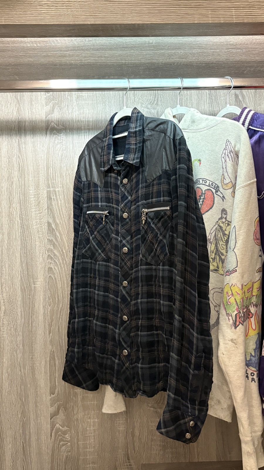 Chrome Hearts Chrome Hearts Flannel Shirt M Size US M / EU 48-50 / 2 - 2 Thumbnail