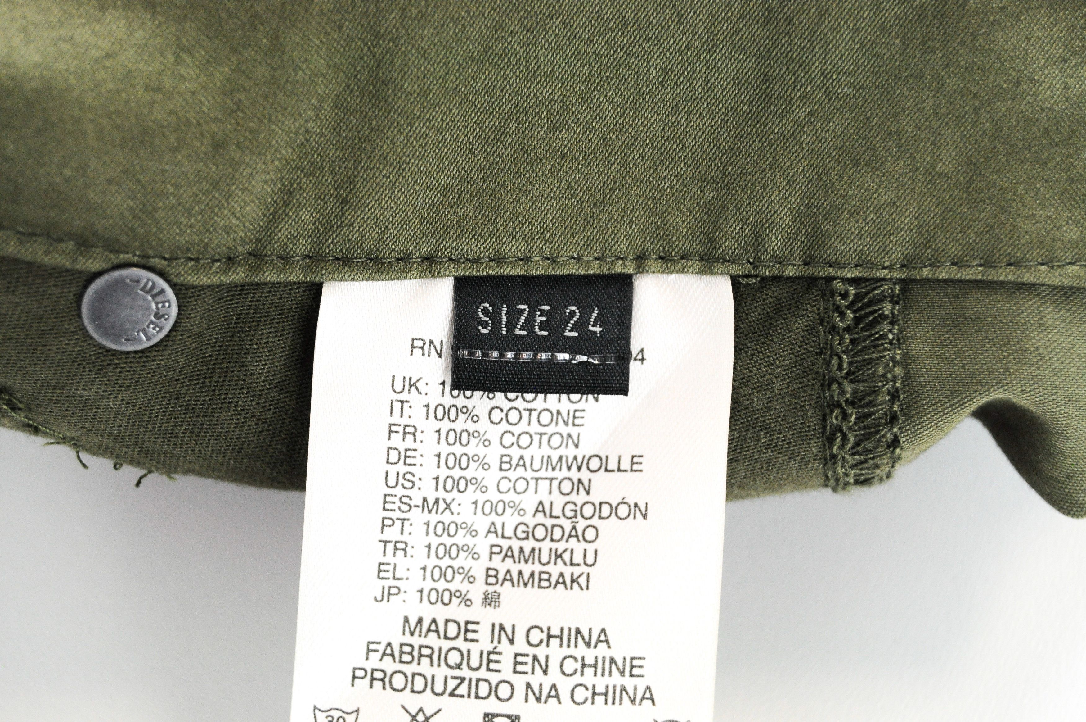 Diesel FAYZA-AA 0EALI 24 Olive Green Boyfriend Jogger 54985 Size 24" / US 00 / IT 34 - 8 Thumbnail