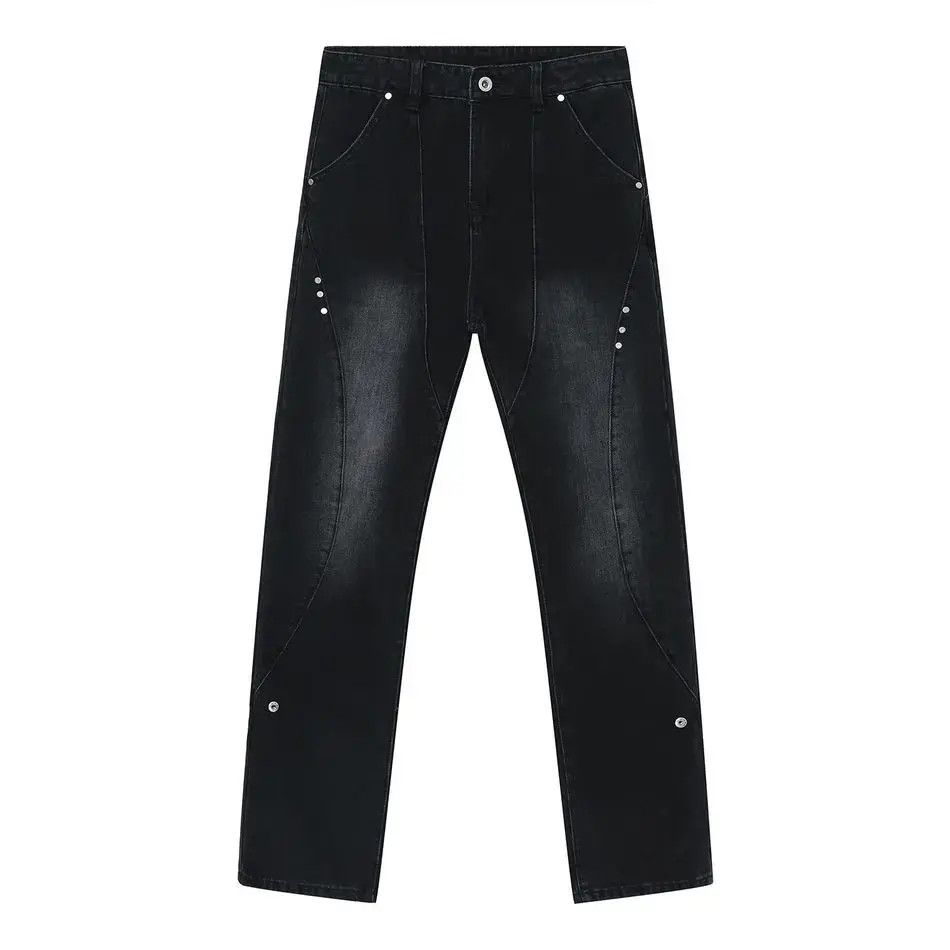 Japanese Brand Retro loose straight leg casual jeans Size US 32 / EU 48 - 5 Thumbnail