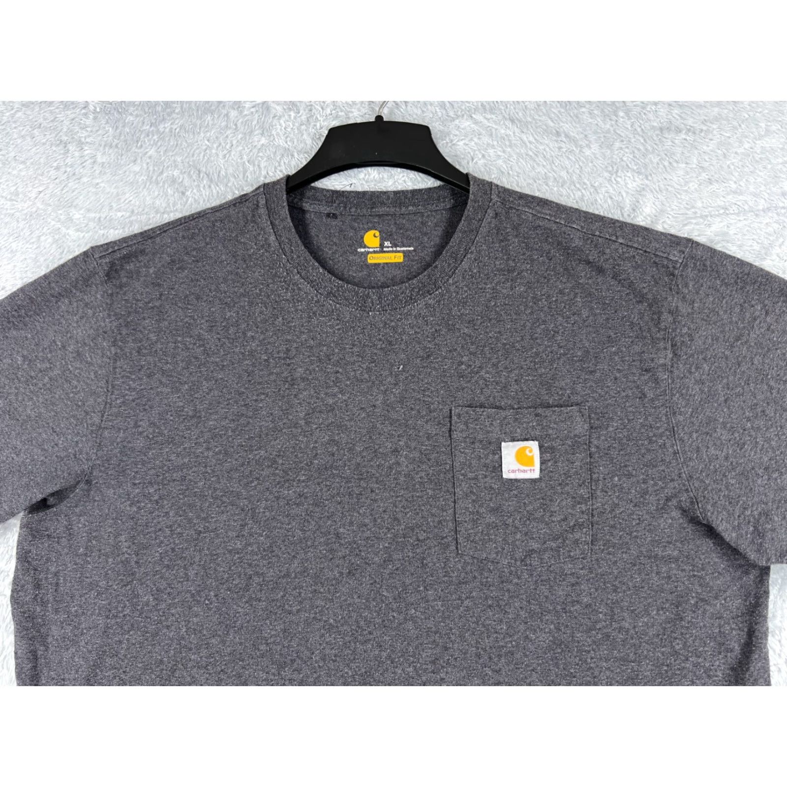 Carhartt Carhartt Shirt Men XL Gray Short Sleeve Crew Neck Pocket Logo Size US XL / EU 56 / 4 - 4 Thumbnail
