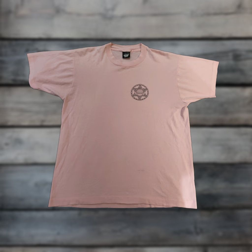 Vintage Vintage Screen Stars 80s USA T-Shirt Size L Pink Cotton Polyester Cotton Blend Short Sleeve Crew Neck Classic Regular Men Size US L / EU 52-54 / 3 - 1 Thumbnail