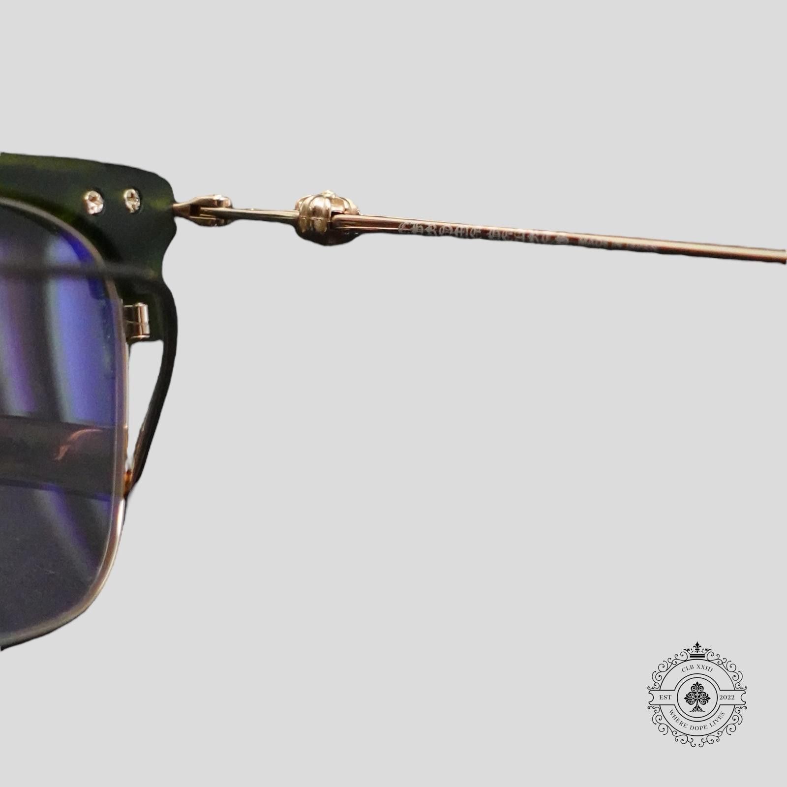 Chrome Hearts Chrome Hearts Sluntradiction Sunglasses in Matte Black/Gold Size ONE SIZE - 5 Thumbnail