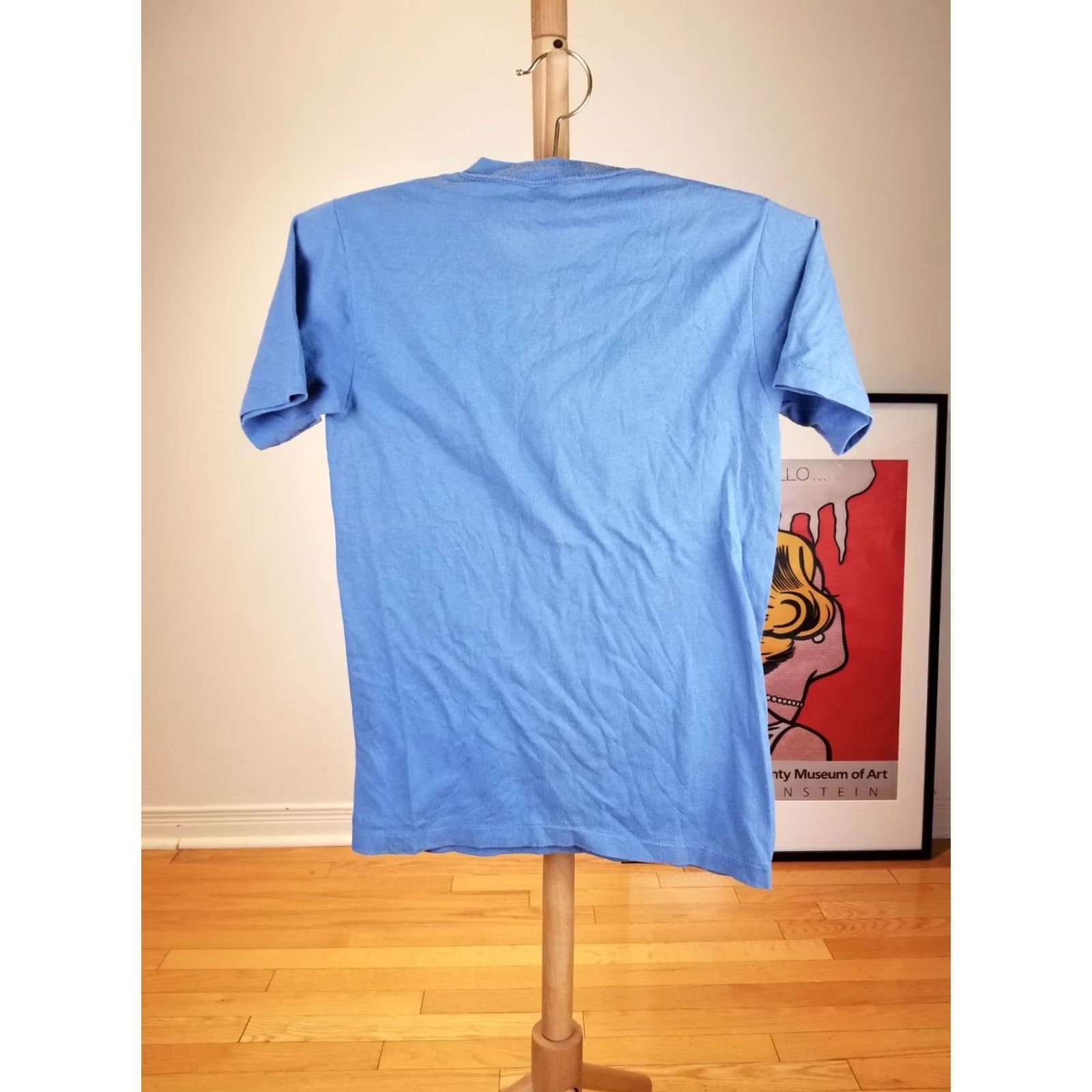 Vintage VINTAGE New York City Ink Print SINGLE STITCH T-SHIRT SZ SMALL Men's Blue 70's/80's USA… Size US S / EU 44-46 / 1 - 5 Thumbnail