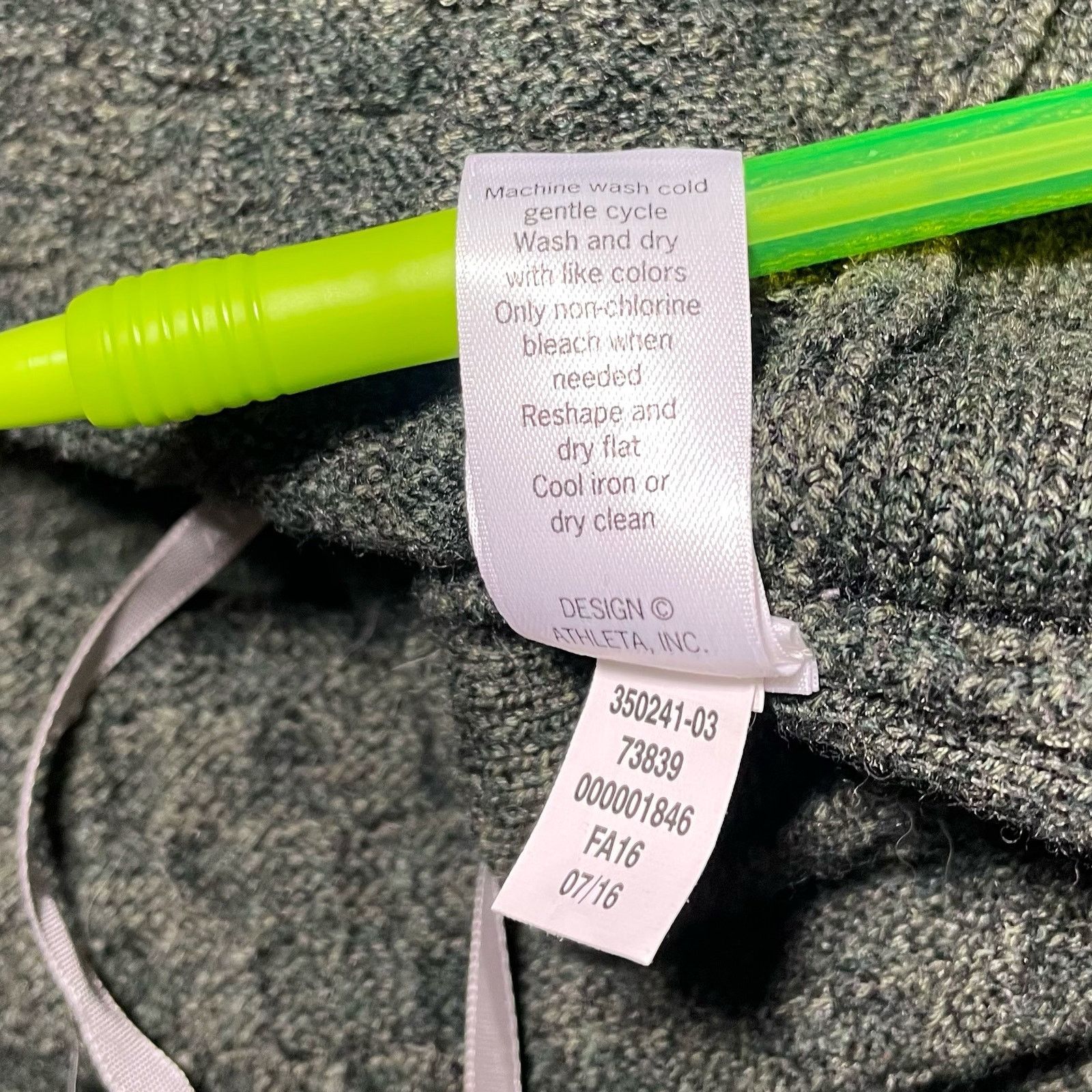 Athleta Athleta Merino Honeycomb Knit Tunic Sweater Moss Green Small Size S / US 4 / IT 40 - 6 Thumbnail