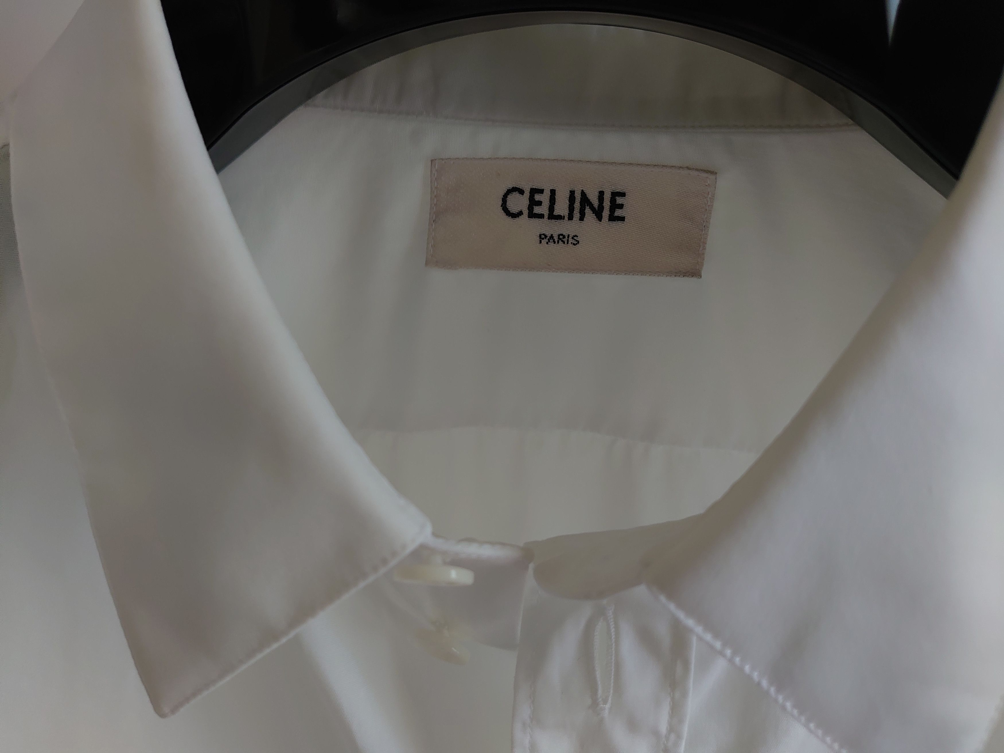 Celine CELINE, white dress shirt, size 41 (small Medium) Size US M / EU 48-50 / 2 - 2 Thumbnail